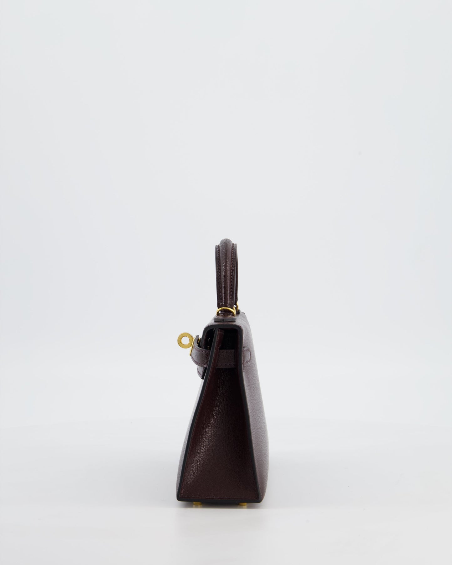 *SUPER HOT* Herm�s Mini Kelly II 20 Bag In Rouge Sellier Ch�vre Chamkila Leather with Gold Hardware