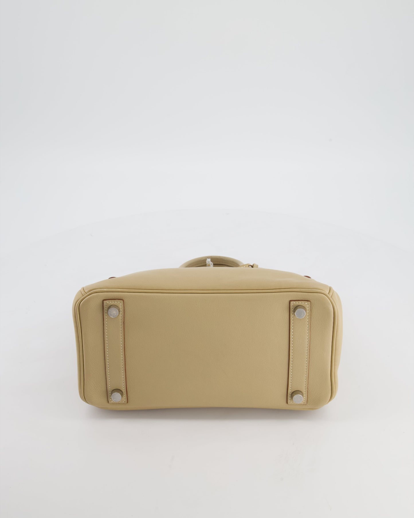 *FIRE PRICE* Herm�s Birkin 25 Retourne Bag in Parchemin Swift Leather with Palladium Hardware