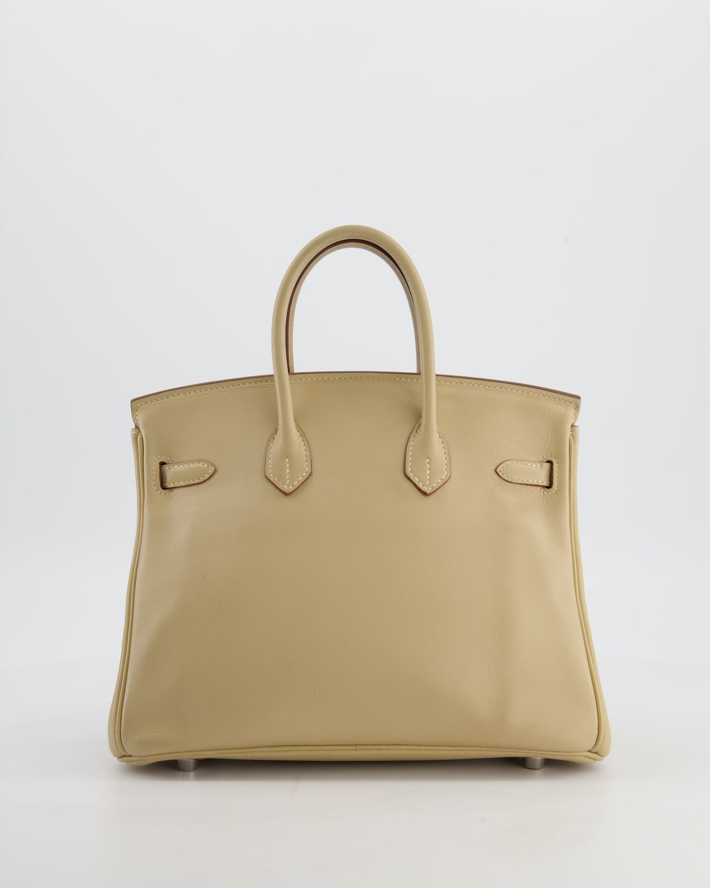 *FIRE PRICE* Herm�s Birkin 25 Retourne Bag in Parchemin Swift Leather with Palladium Hardware