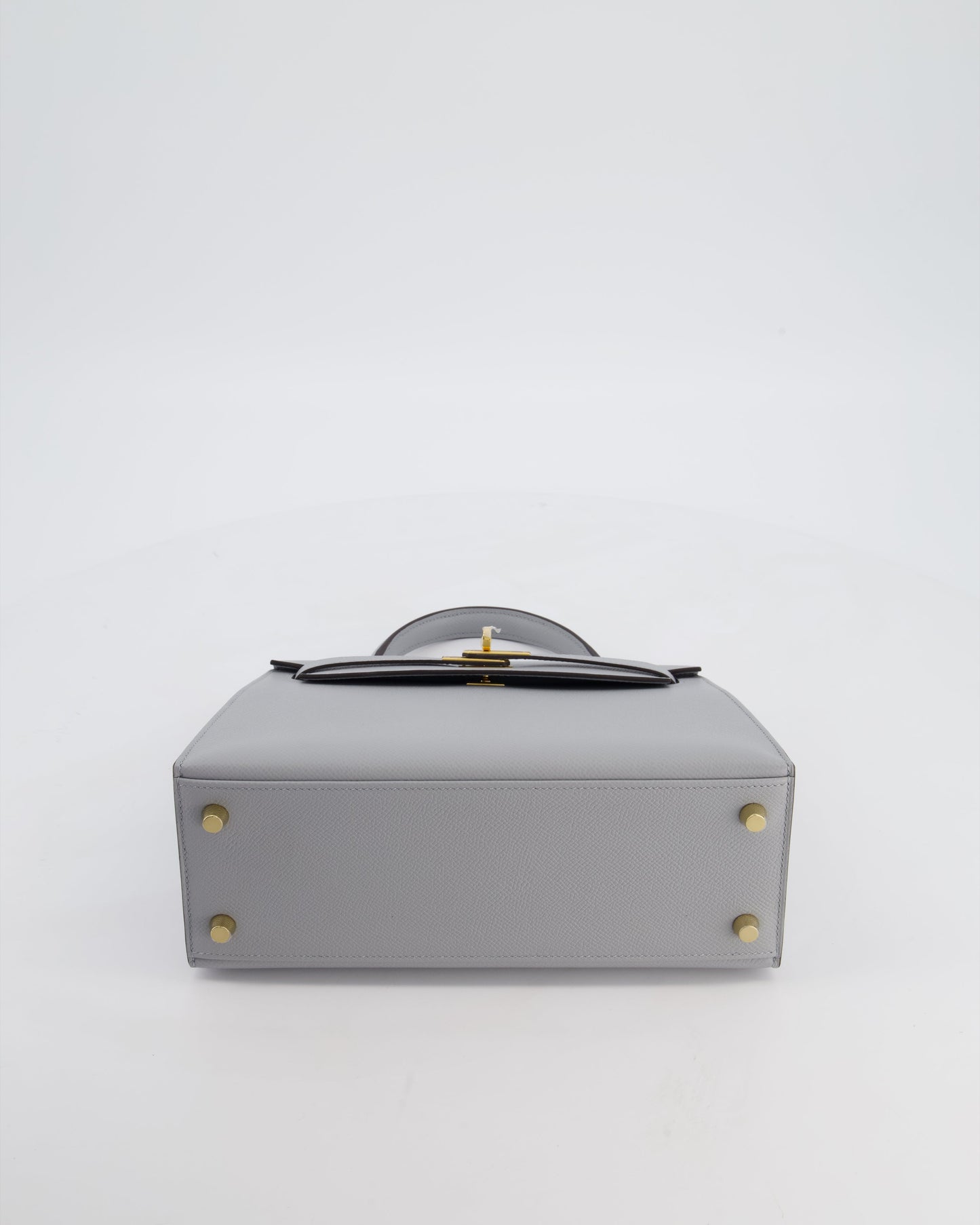 *HOLY GRAIL* Herm�s Kelly 25 Sellier Bag in Bleu Glacier Epsom Leather with Gold Hardware