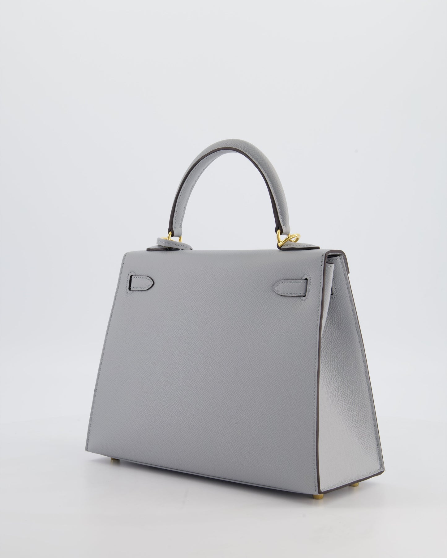 *HOLY GRAIL* Herm�s Kelly 25 Sellier Bag in Bleu Glacier Epsom Leather with Gold Hardware