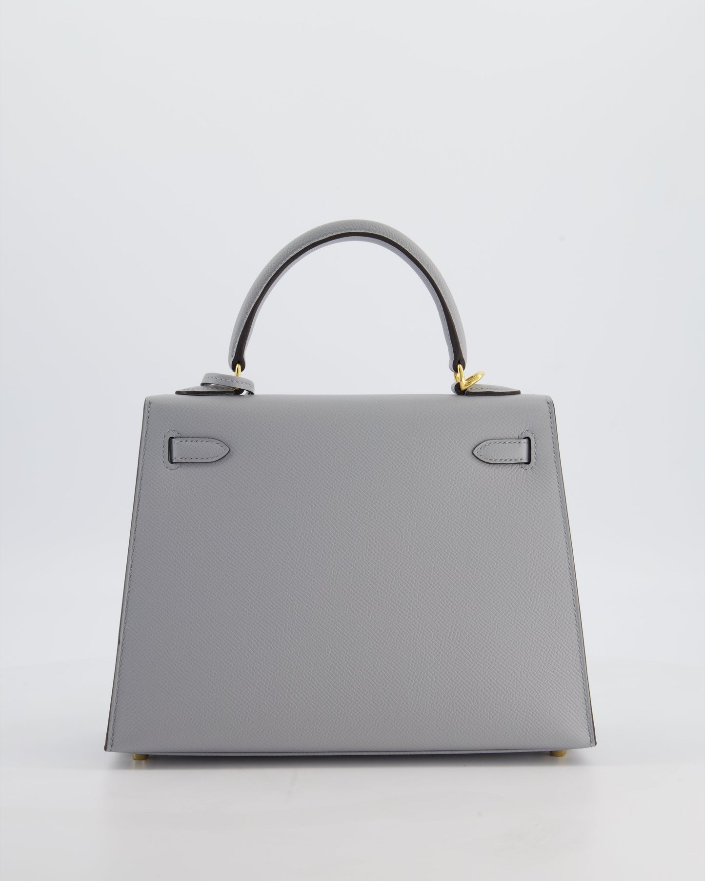 *HOLY GRAIL* Herm�s Kelly 25 Sellier Bag in Bleu Glacier Epsom Leather with Gold Hardware