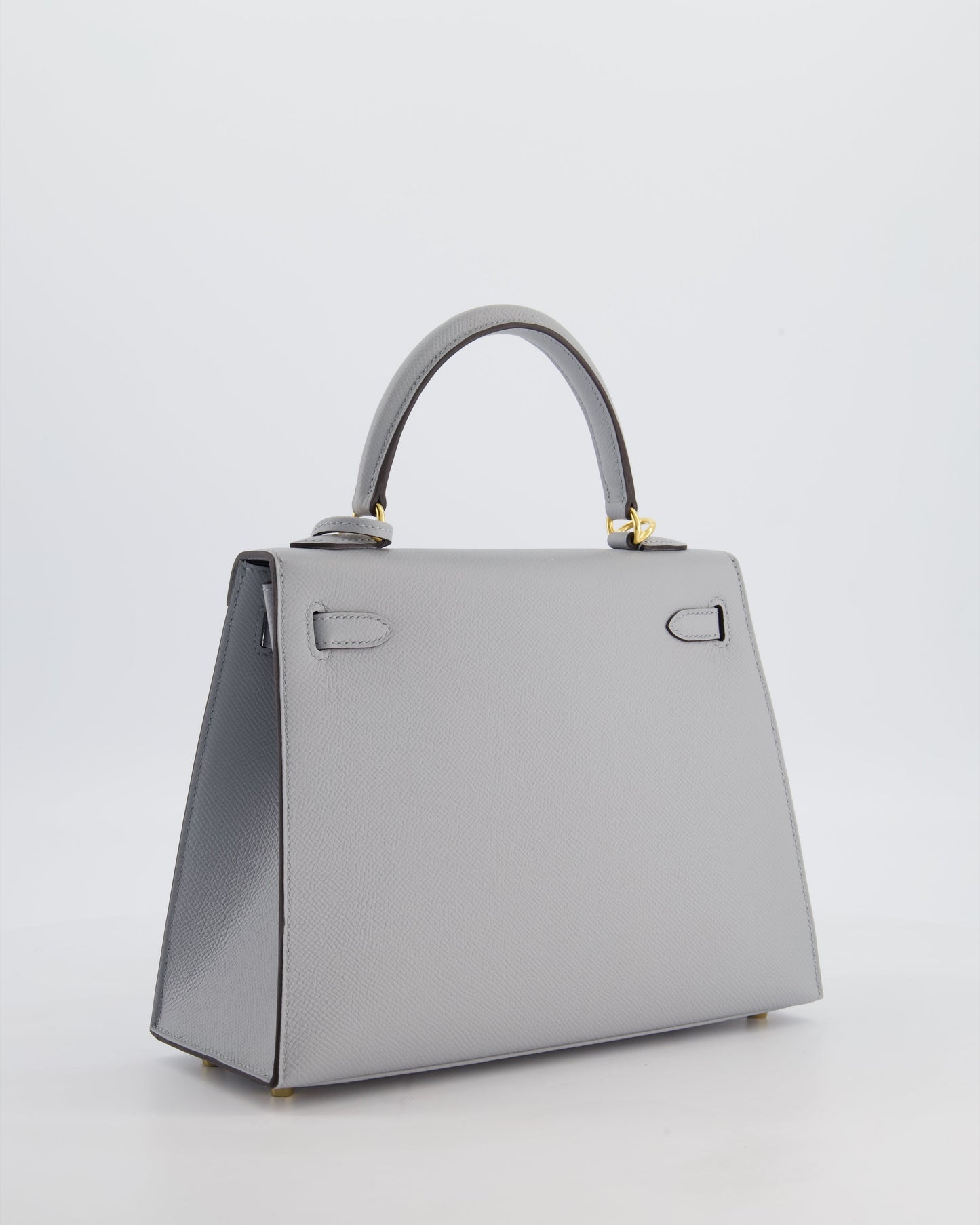 *HOLY GRAIL* Herm�s Kelly 25 Sellier Bag in Bleu Glacier Epsom Leather with Gold Hardware