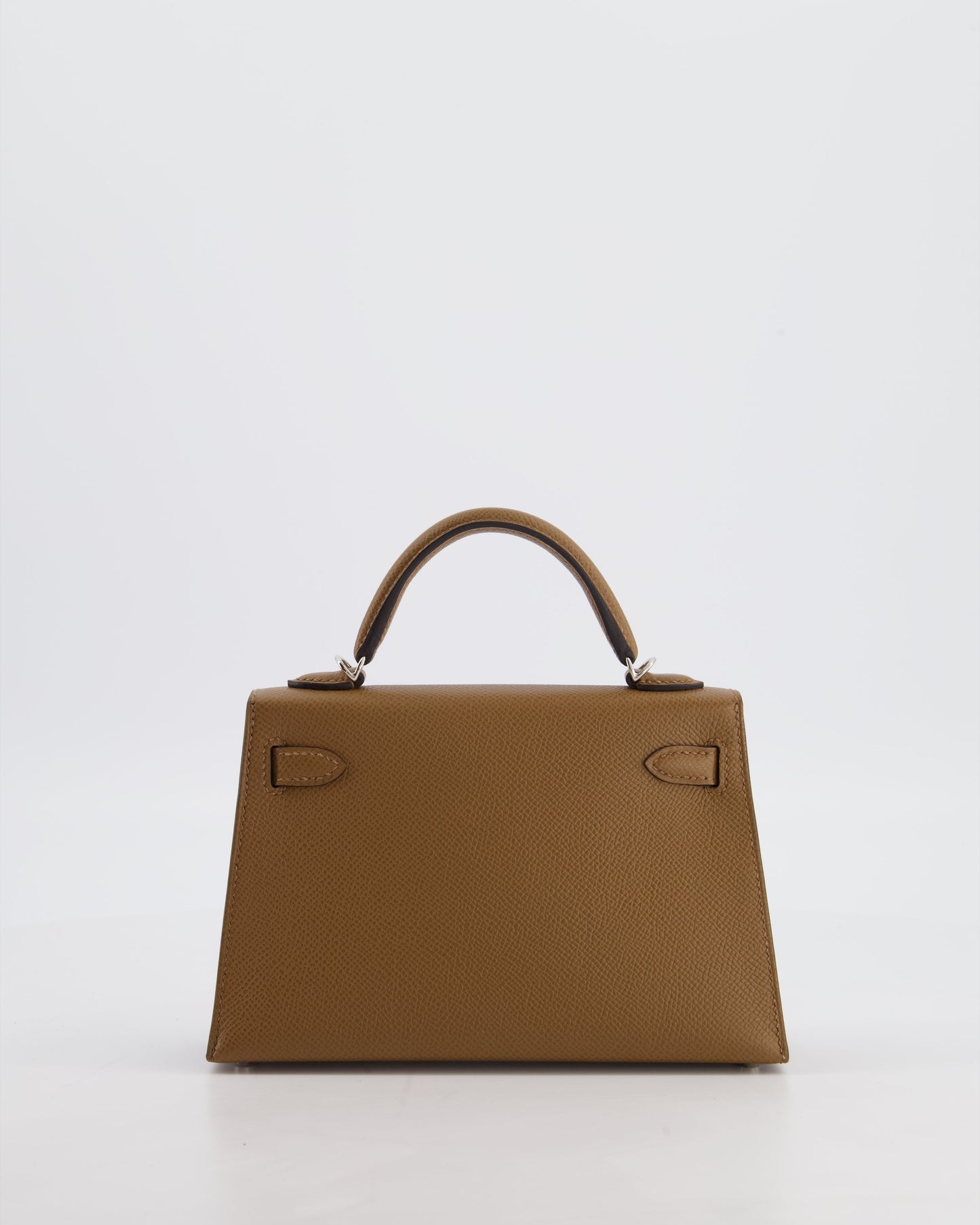 *HOT* Herm�s Mini Kelly II 20 Bag in Alezan Epsom Leather with Palladium Hardware