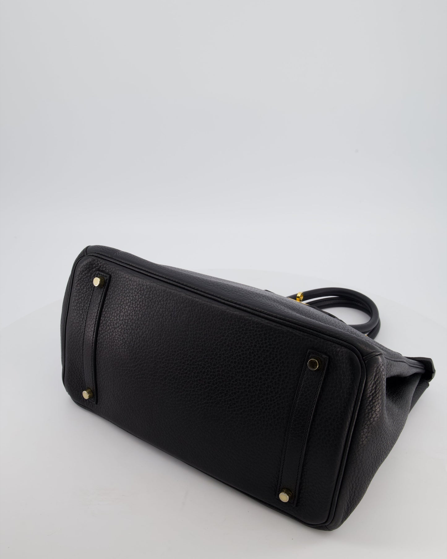 Hermès Birkin 35 Retourne Bag in Noir Togo Leather with Gold Hardware