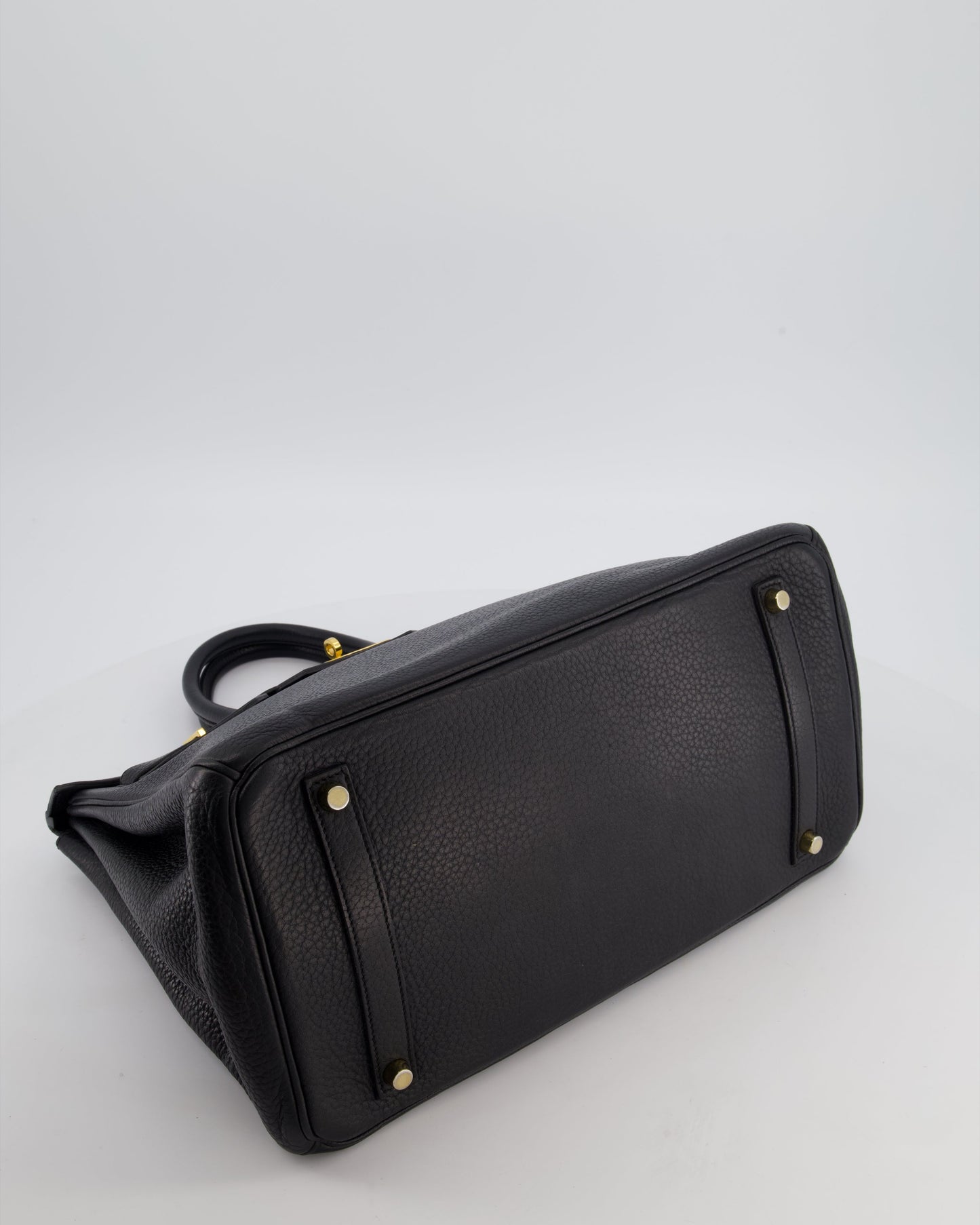 Hermès Birkin 35 Retourne Bag in Noir Togo Leather with Gold Hardware