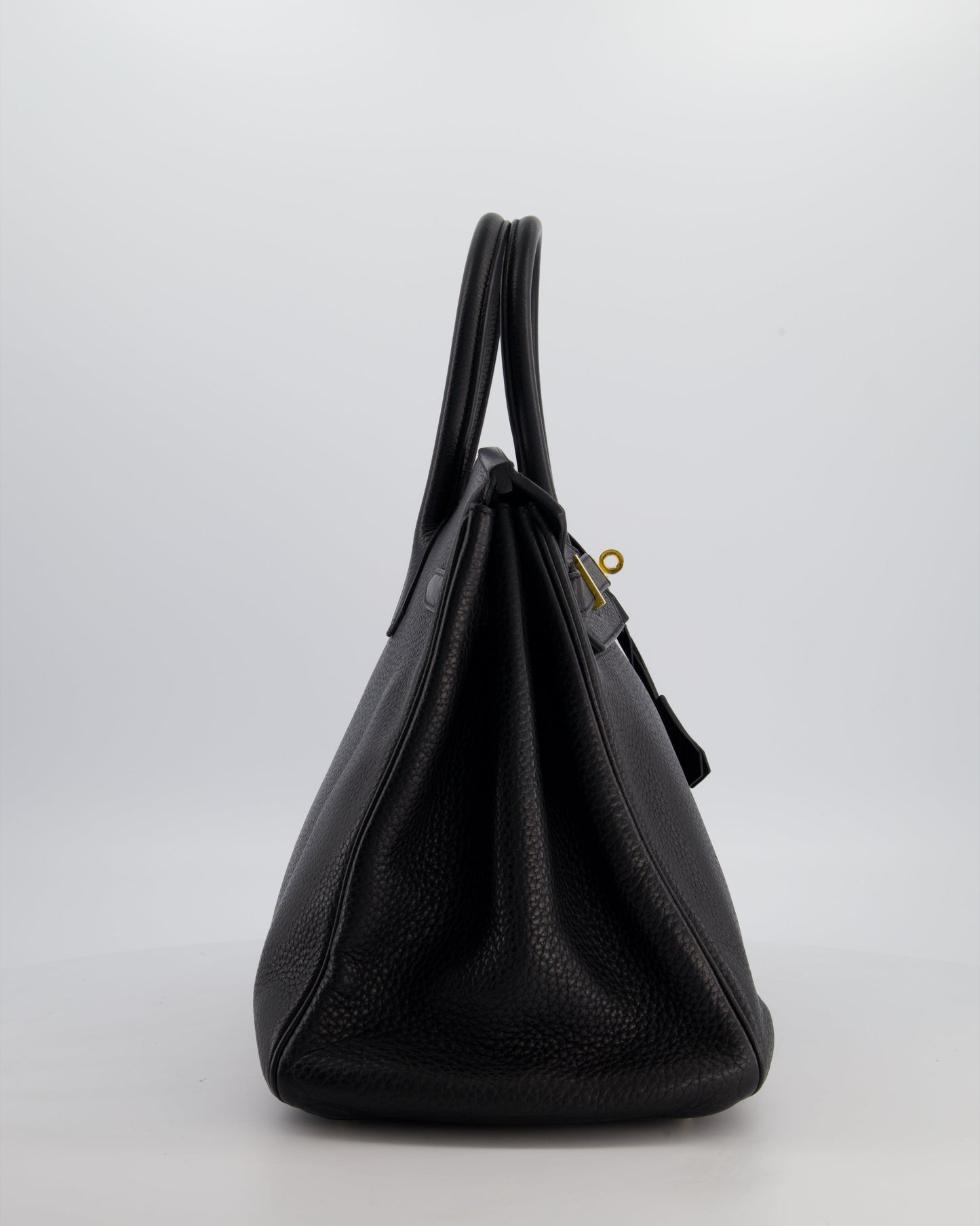 Hermès Birkin 35 Retourne Bag in Noir Togo Leather with Gold Hardware