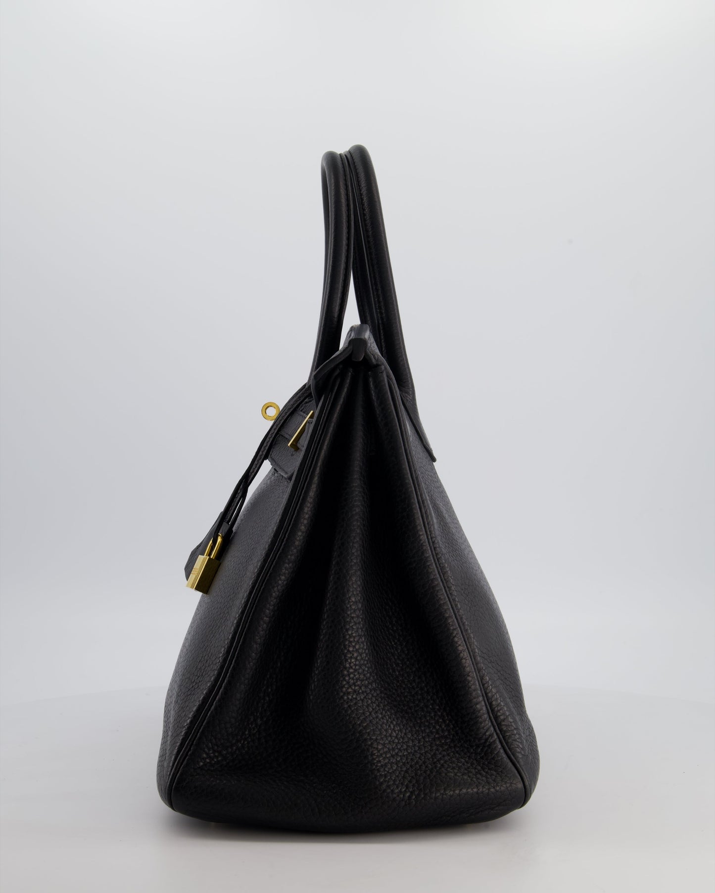 Hermès Birkin 35 Retourne Bag in Noir Togo Leather with Gold Hardware
