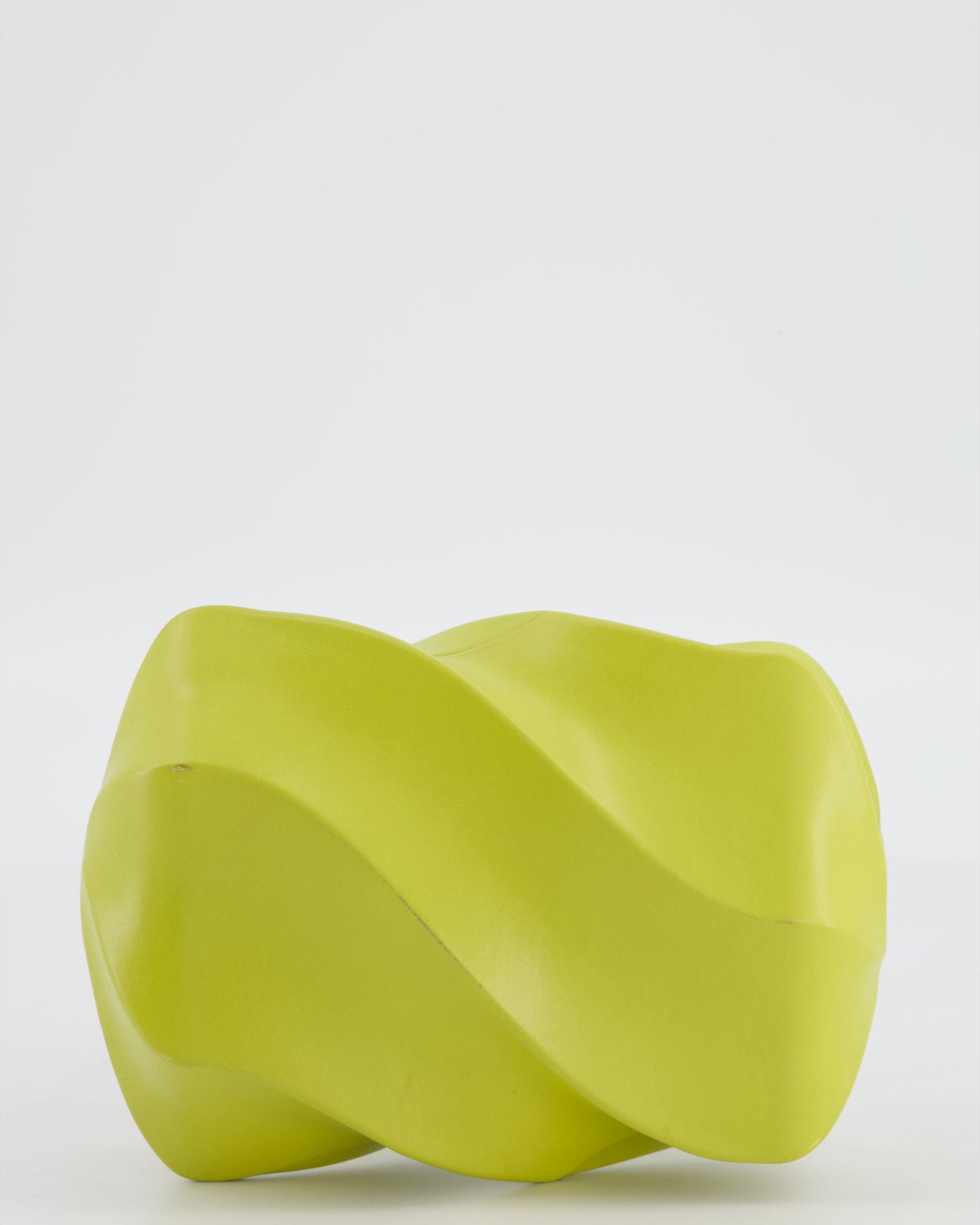 Bottega Veneta Kiwi Green Whirl Clutch Bag