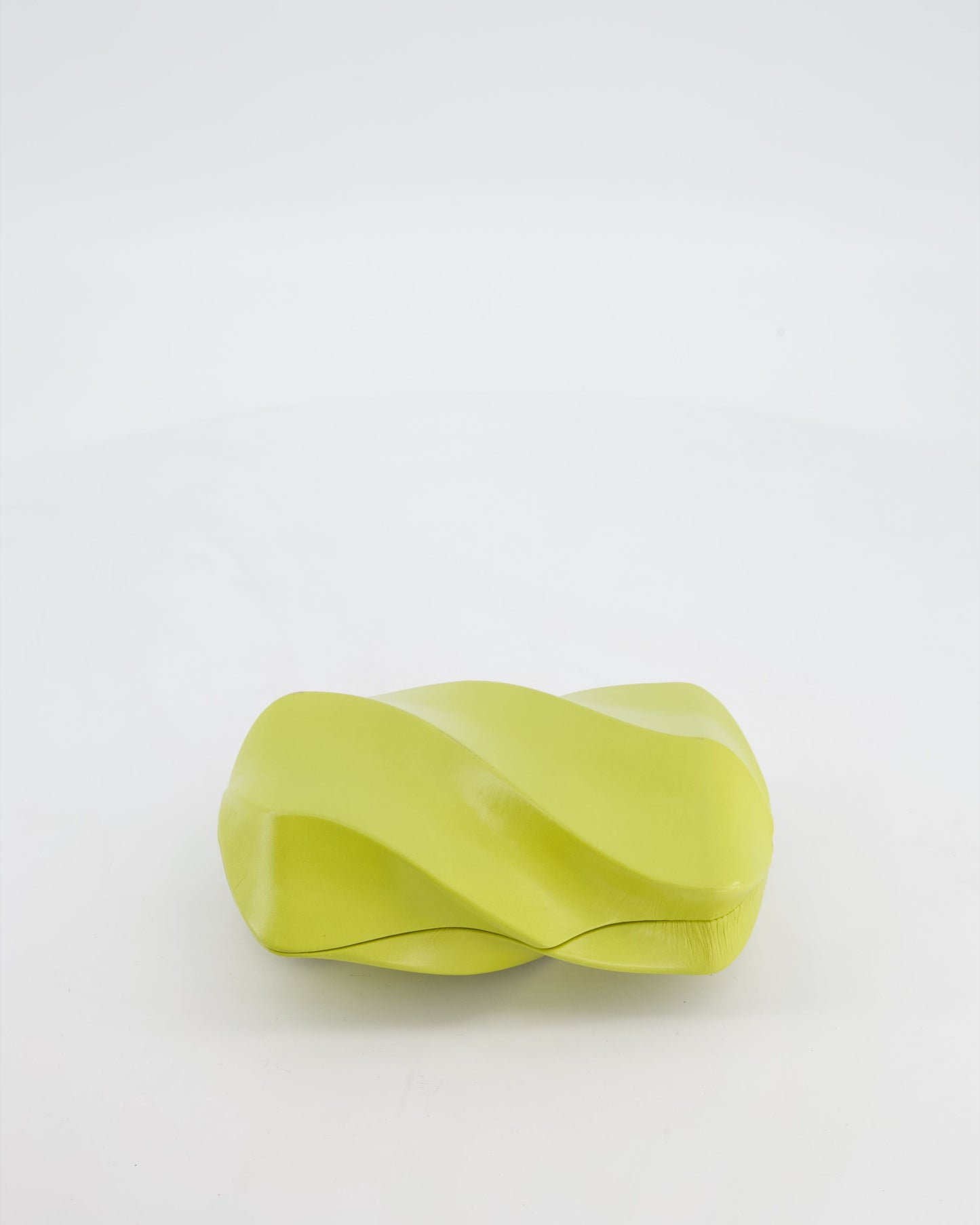 Bottega Veneta Kiwi Green Whirl Clutch Bag