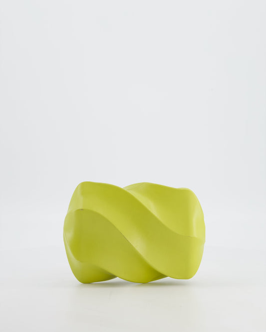 Bottega Veneta Kiwi Green Whirl Clutch Bag