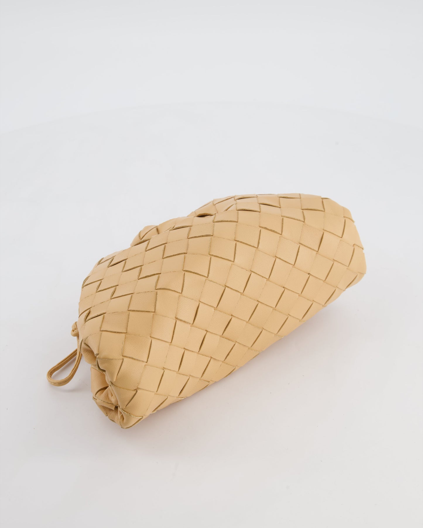 Bottega Veneta Beige Mini Intrecciato The Pouch Bag