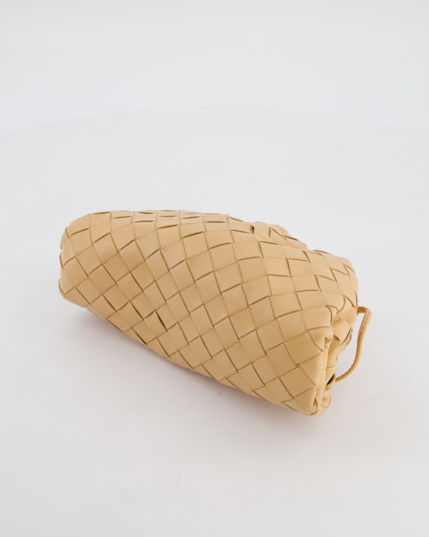 Bottega Veneta Beige Mini Intrecciato The Pouch Bag