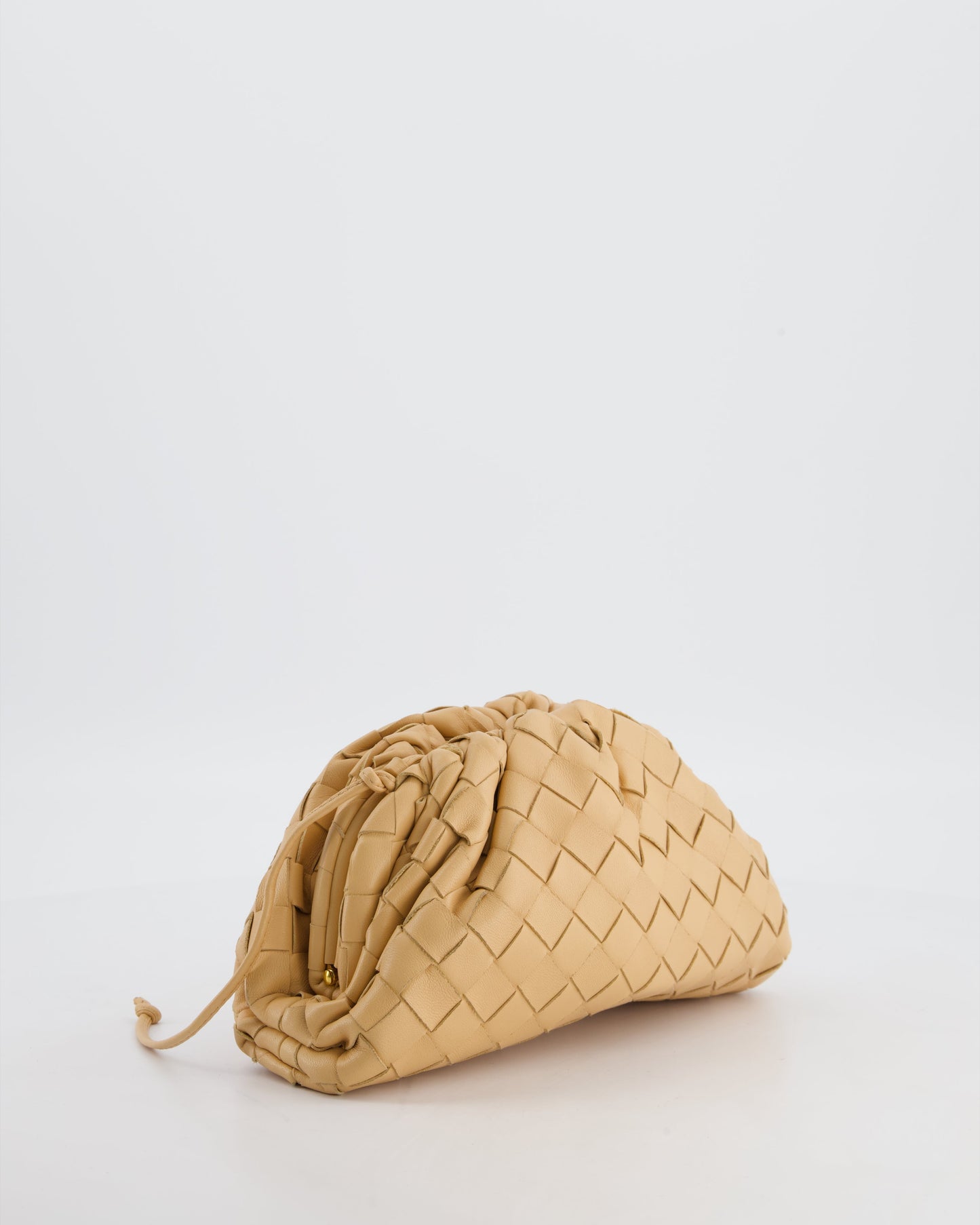 Bottega Veneta Beige Mini Intrecciato The Pouch Bag