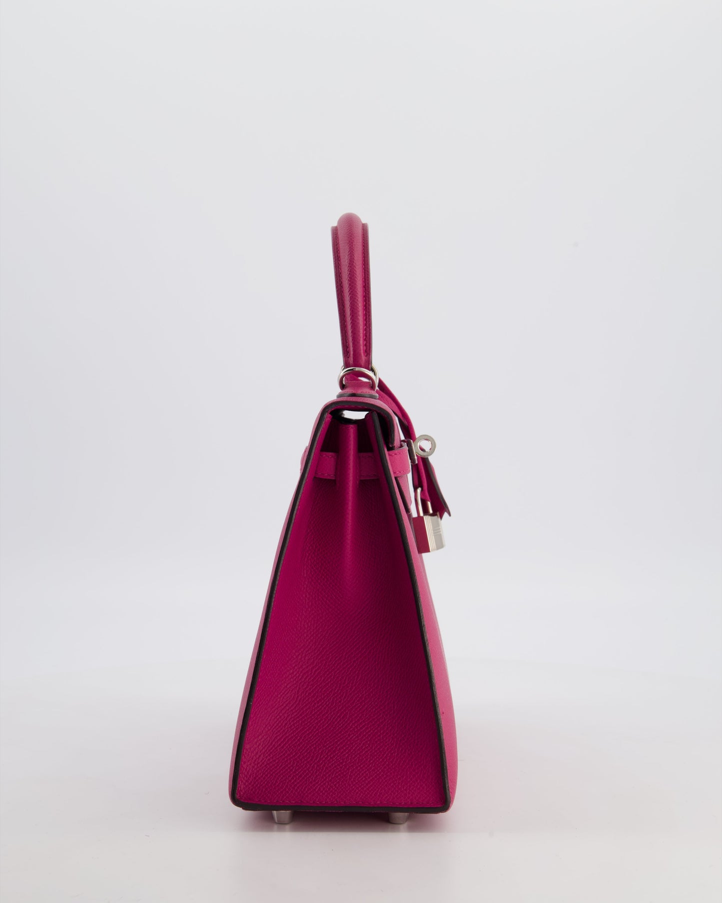 *FIRE PRICE* Herm�s Kelly 25 Sellier Bag in Rose Pourpre Epsom Leather with Palladium Hardware