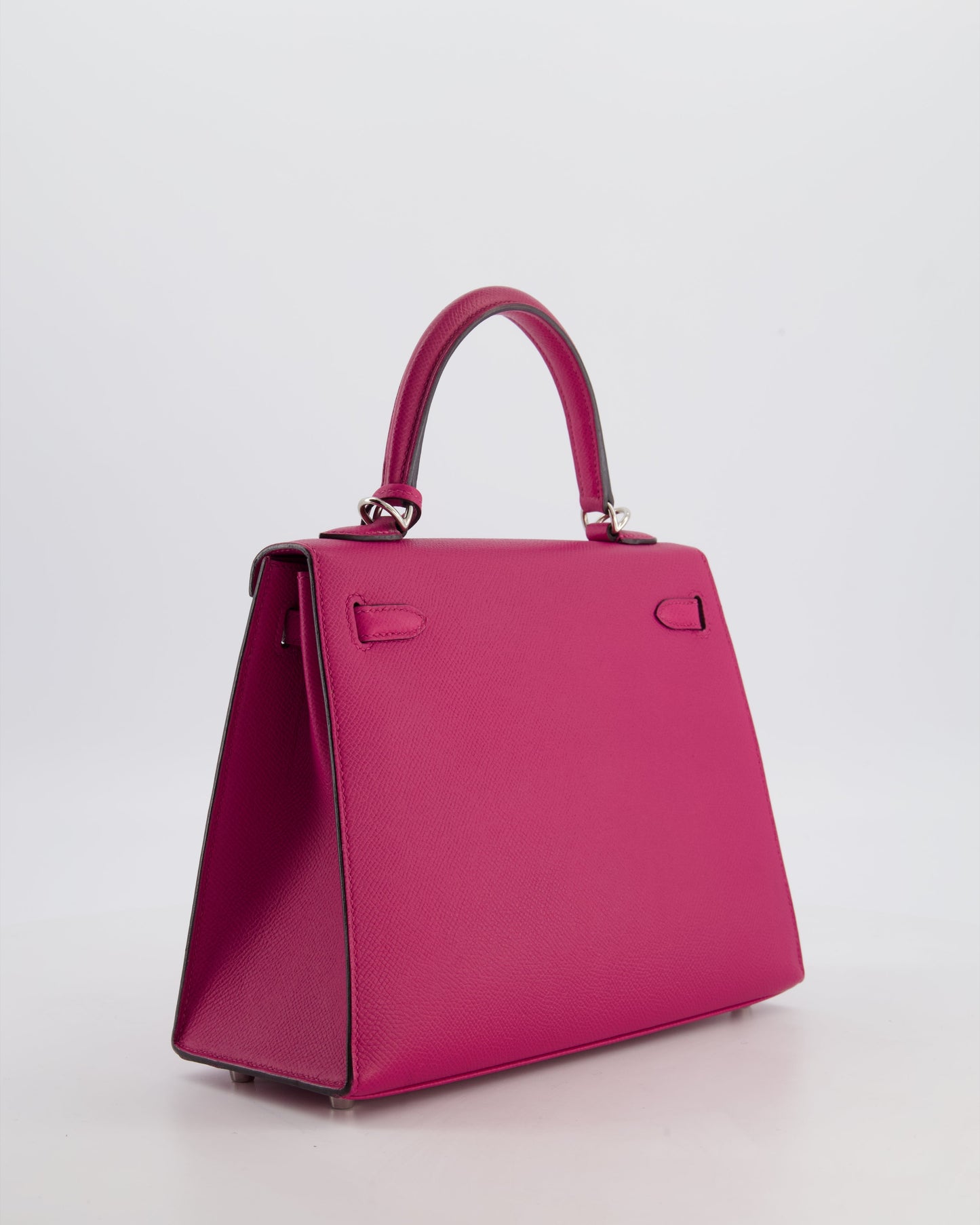 *FIRE PRICE* Herm�s Kelly 25 Sellier Bag in Rose Pourpre Epsom Leather with Palladium Hardware