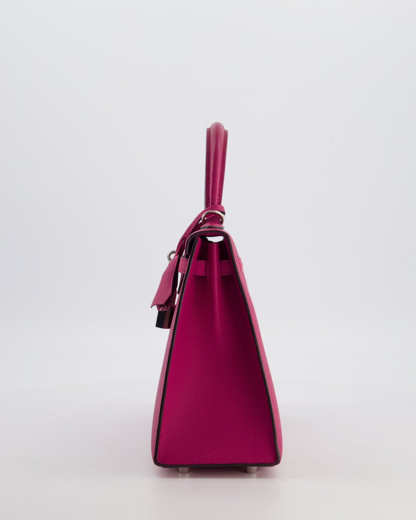 *FIRE PRICE* Herm�s Kelly 25 Sellier Bag in Rose Pourpre Epsom Leather with Palladium Hardware