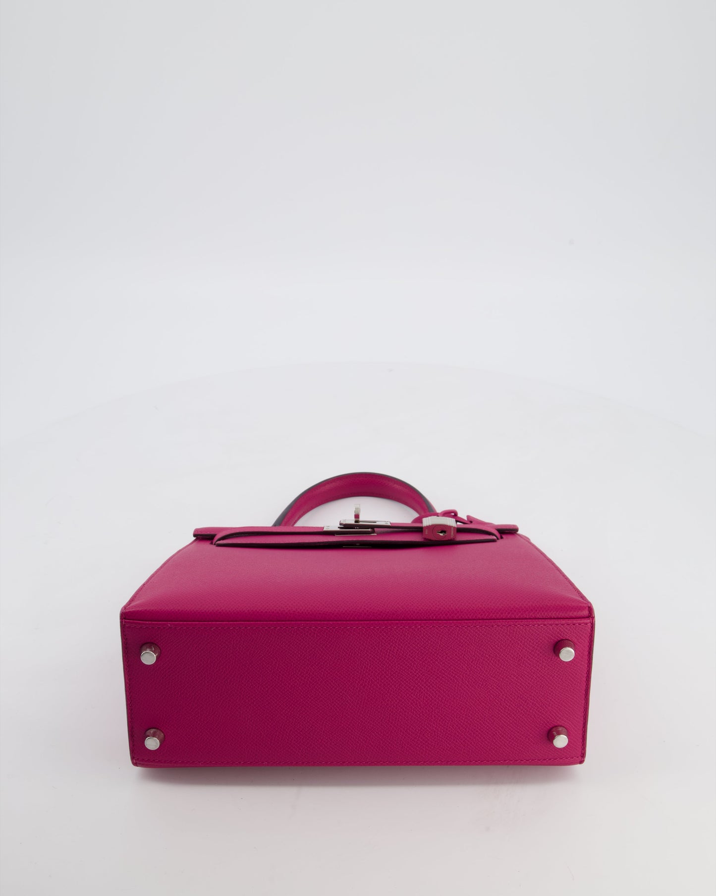 *FIRE PRICE* Herm�s Kelly 25 Sellier Bag in Rose Pourpre Epsom Leather with Palladium Hardware