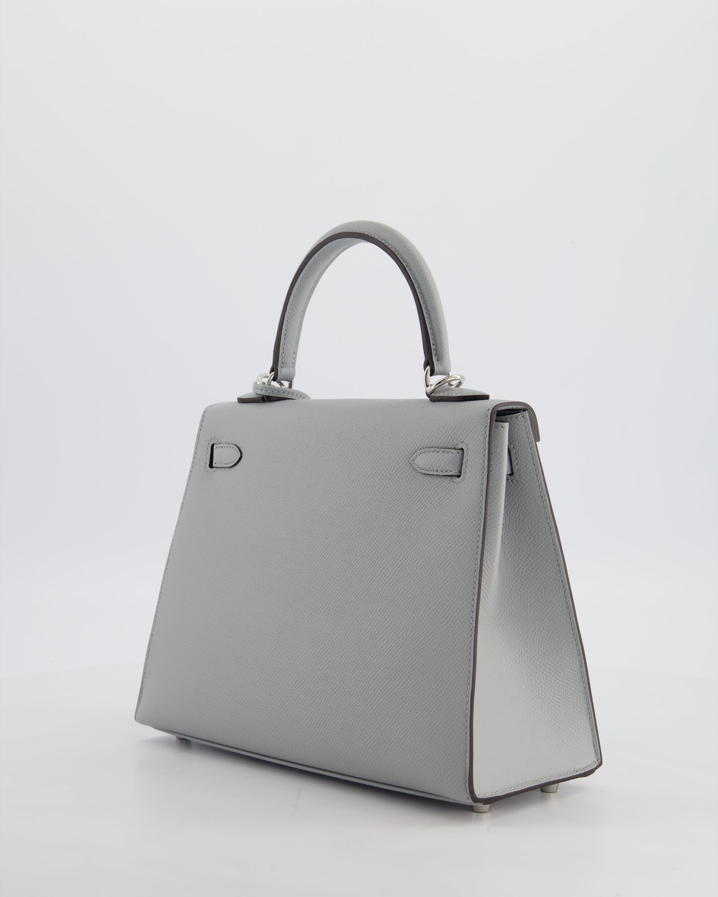 *RARE* Herm�s Kelly 25 Sellier Bag in Bleu Glacier Epsom Leather with Palladium Hardware