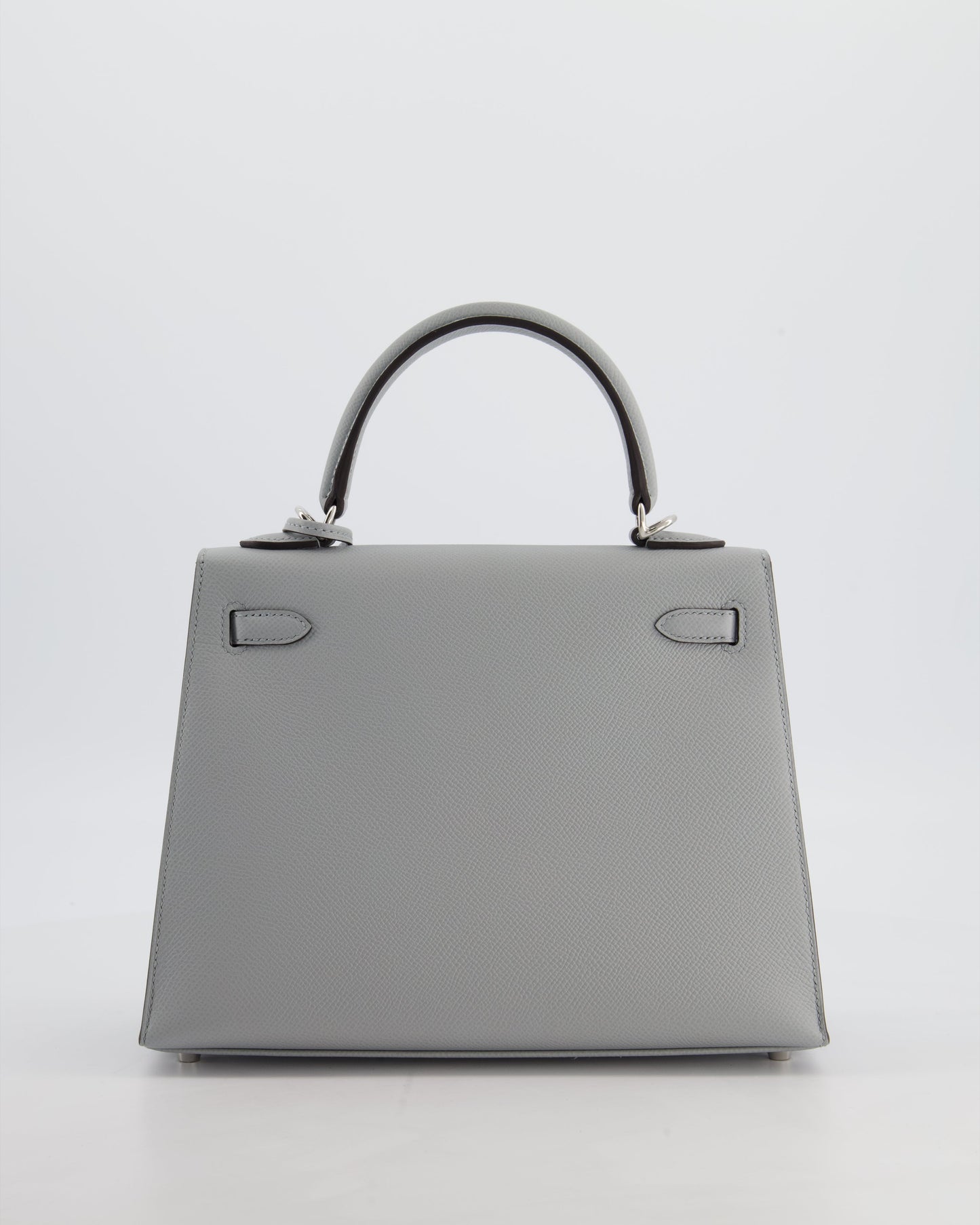 *RARE* Herm�s Kelly 25 Sellier Bag in Bleu Glacier Epsom Leather with Palladium Hardware