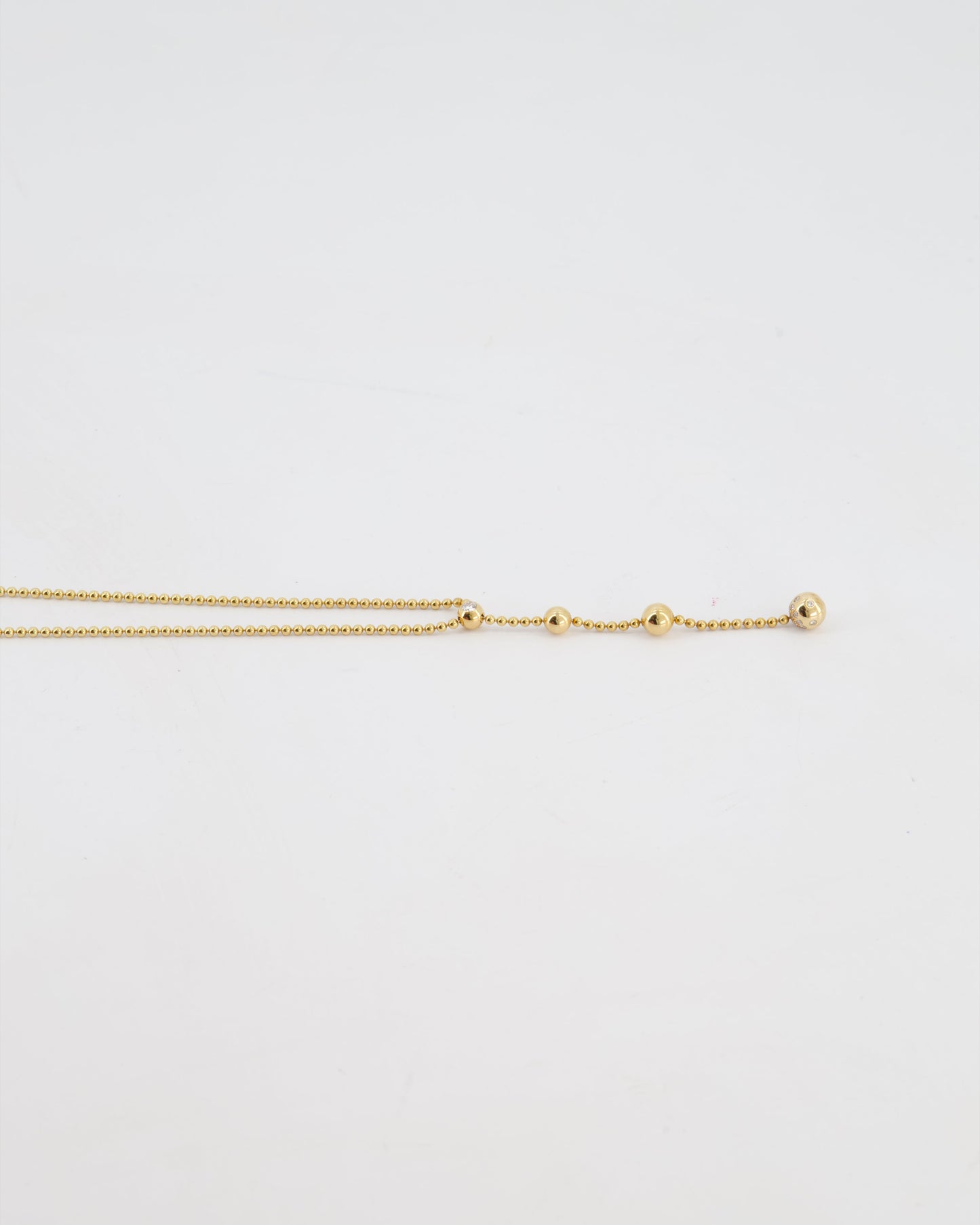 Cartier Draperie De Decollate Pendant Necklace in 18k Yellow Gold with Diamonds