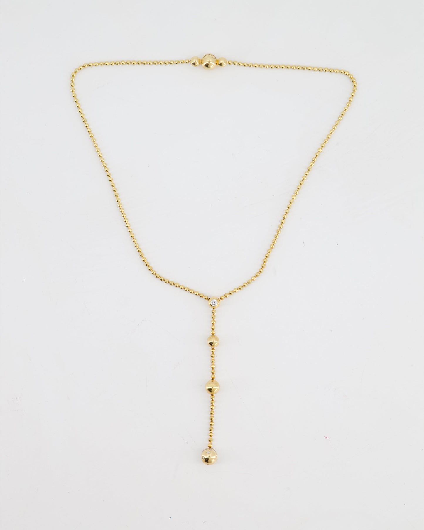 Cartier Draperie De Decollate Pendant Necklace in 18k Yellow Gold with Diamonds