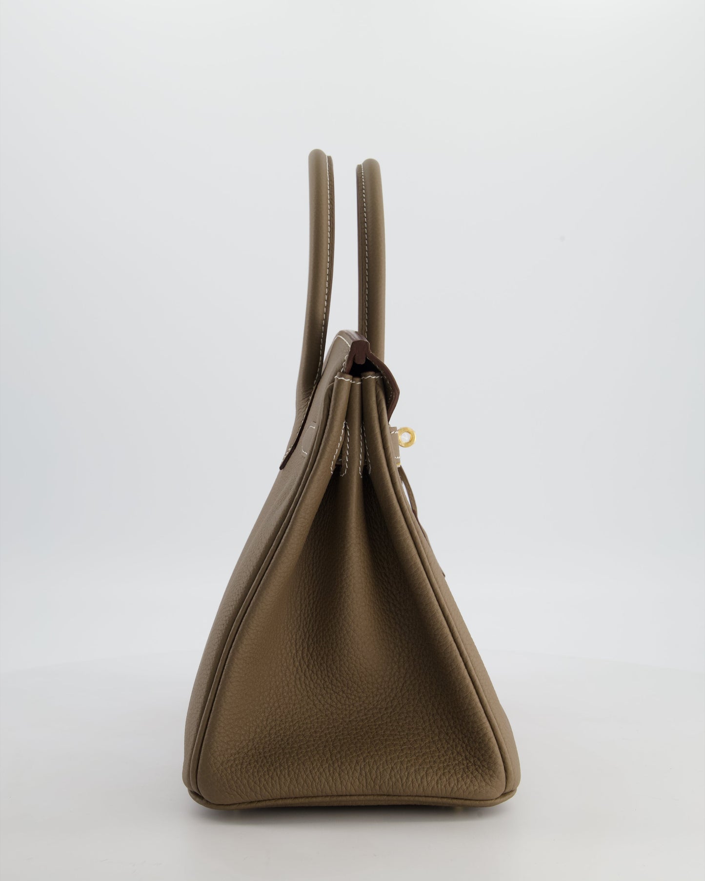 *HOLY GRAIL* Hermès Birkin 30 Retourne Bag in Etoupe Togo Leather with Gold Hardware