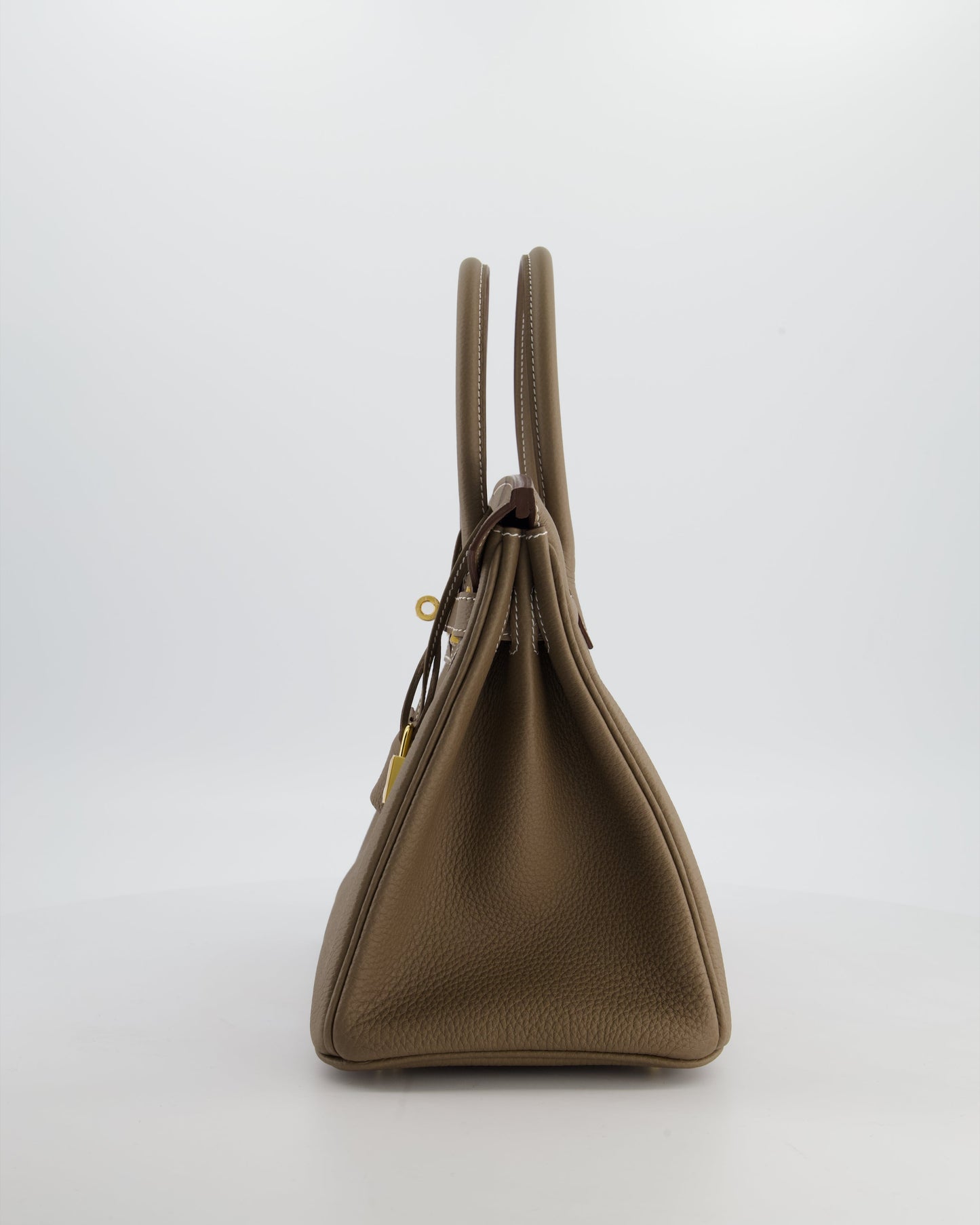 *HOLY GRAIL* Hermès Birkin 30 Retourne Bag in Etoupe Togo Leather with Gold Hardware