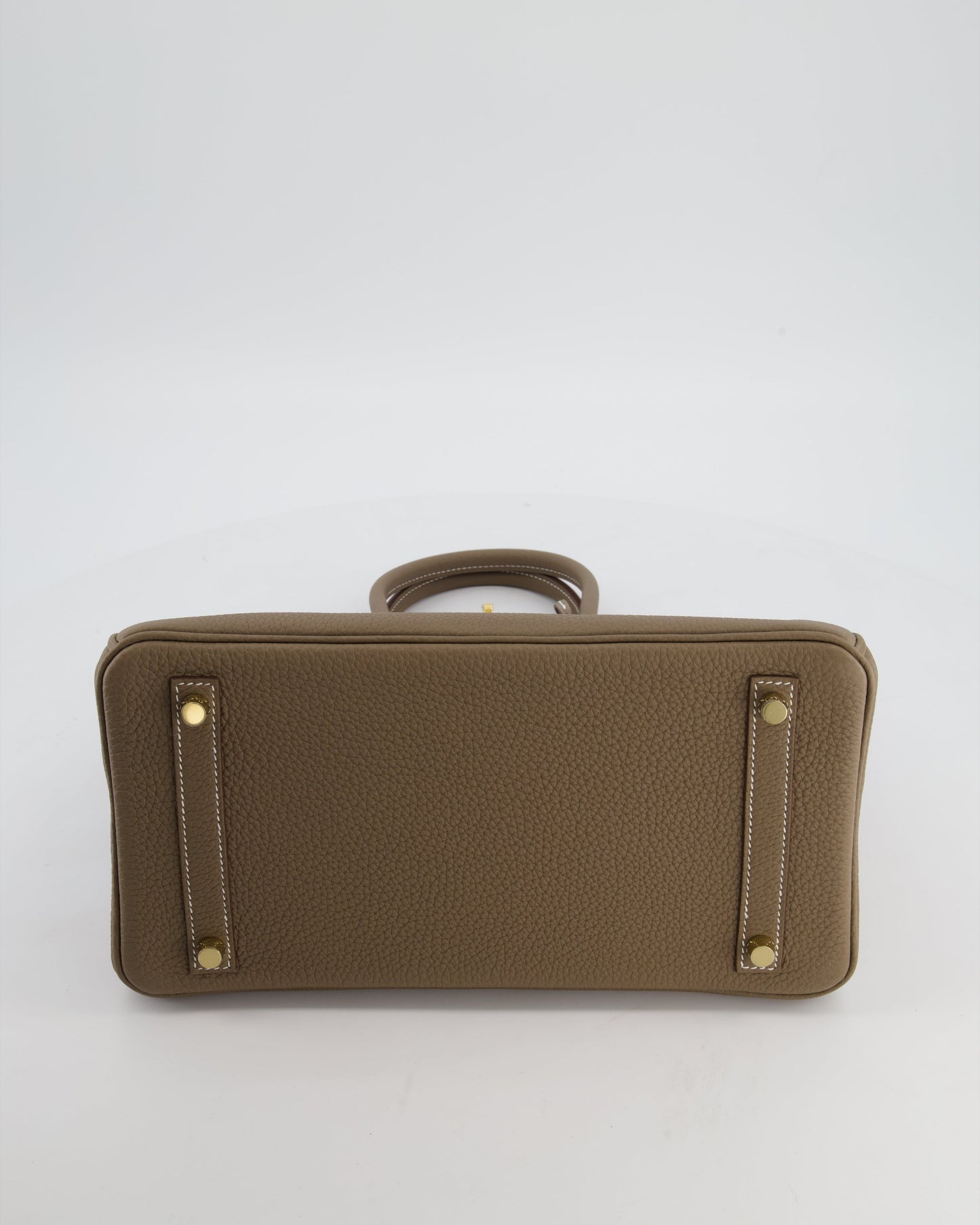 *HOLY GRAIL* Hermès Birkin 30 Retourne Bag in Etoupe Togo Leather with Gold Hardware