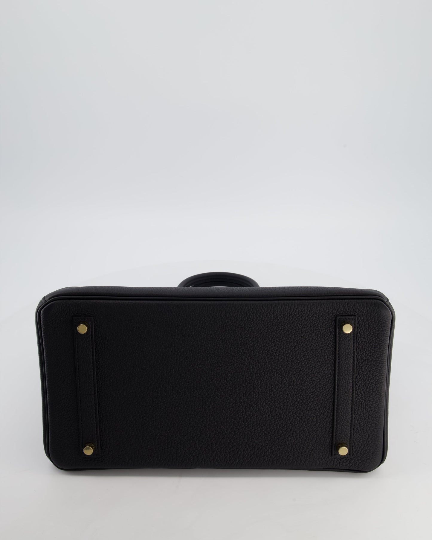 Hermès Birkin 35 Retourne Bag in Noir Togo Leather with Gold Hardware