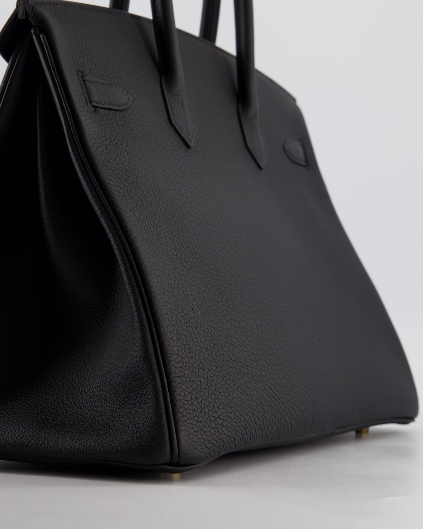 Hermès Birkin 35 Retourne Bag in Noir Togo Leather with Gold Hardware