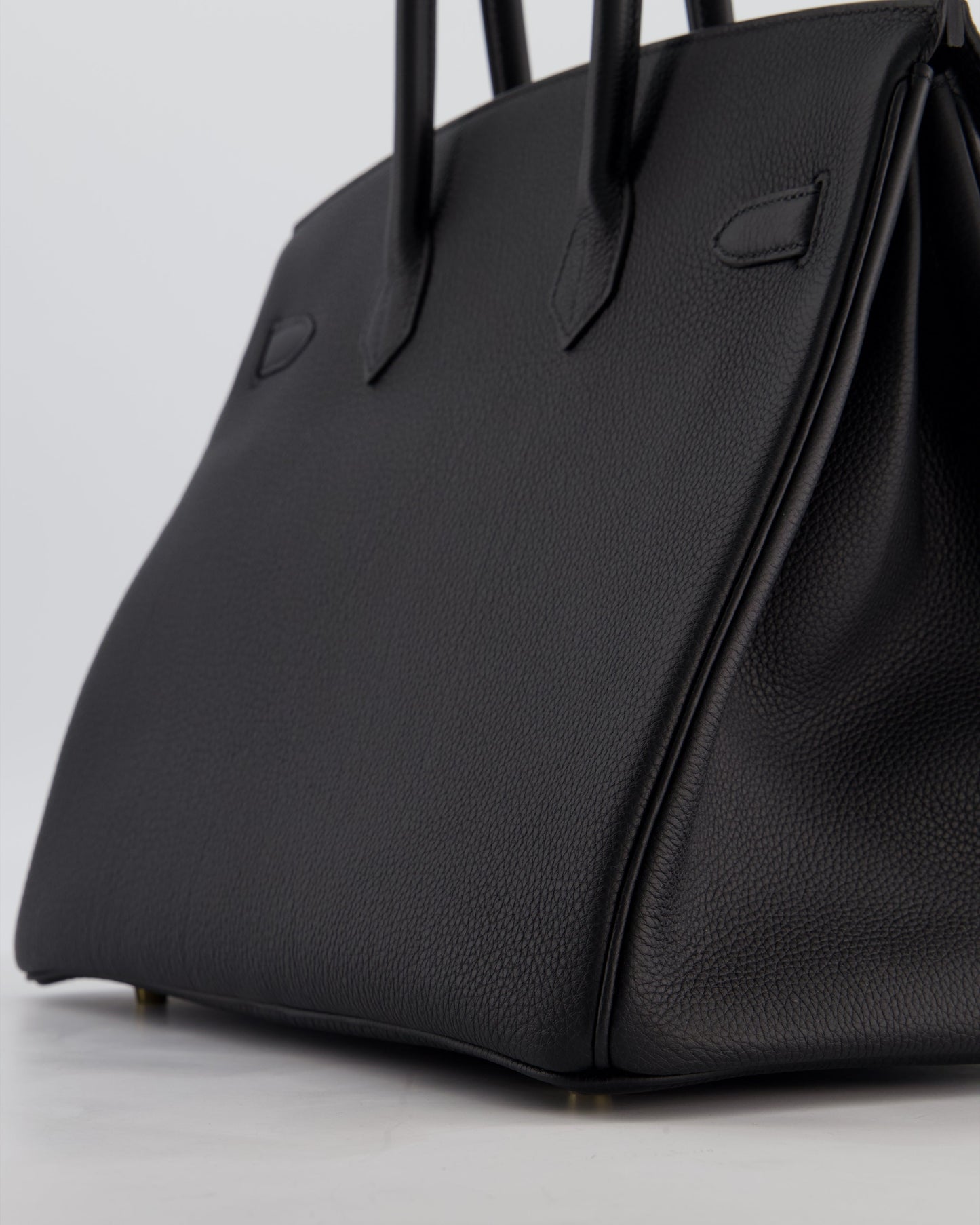 Hermès Birkin 35 Retourne Bag in Noir Togo Leather with Gold Hardware
