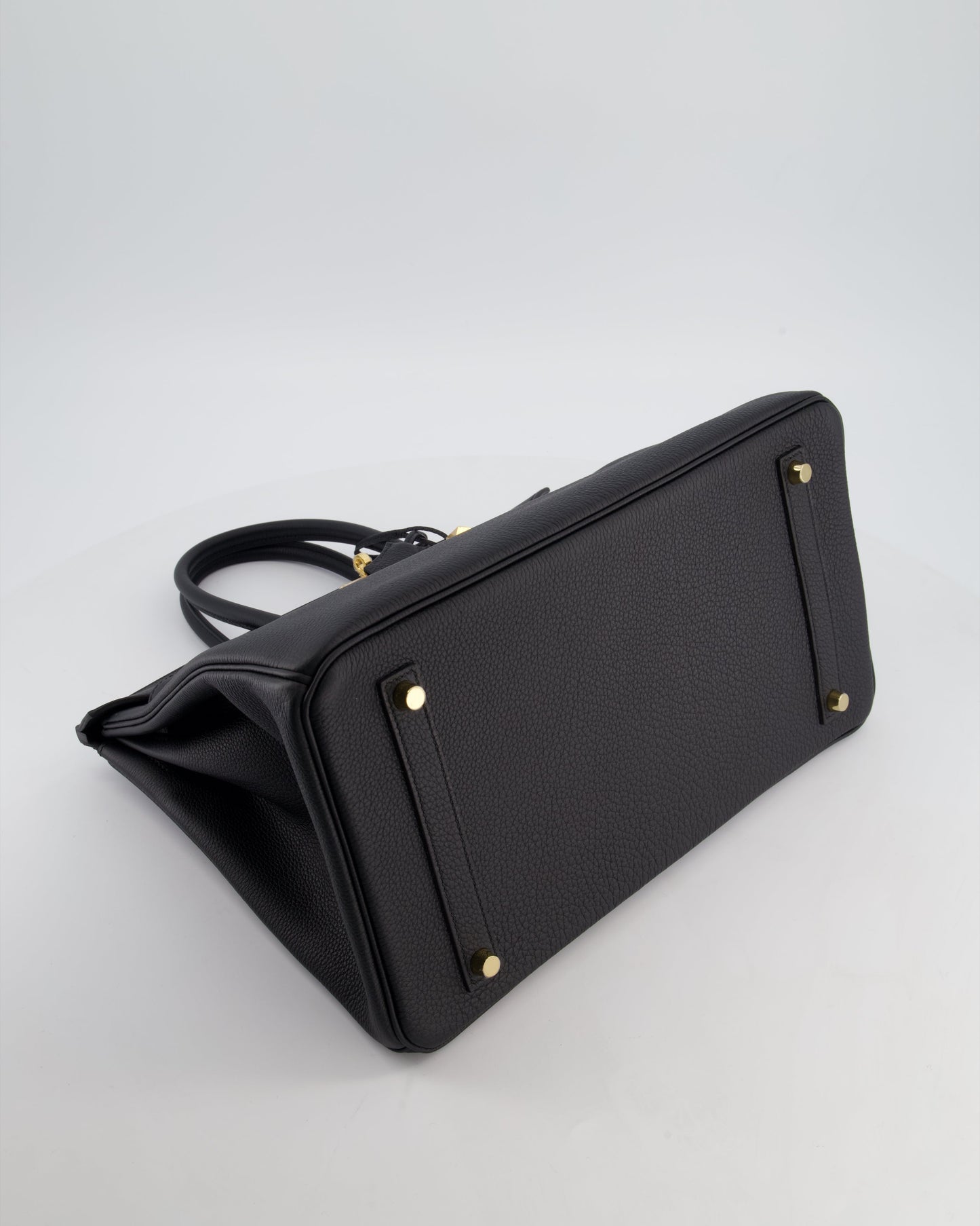 Hermès Birkin 35 Retourne Bag in Noir Togo Leather with Gold Hardware