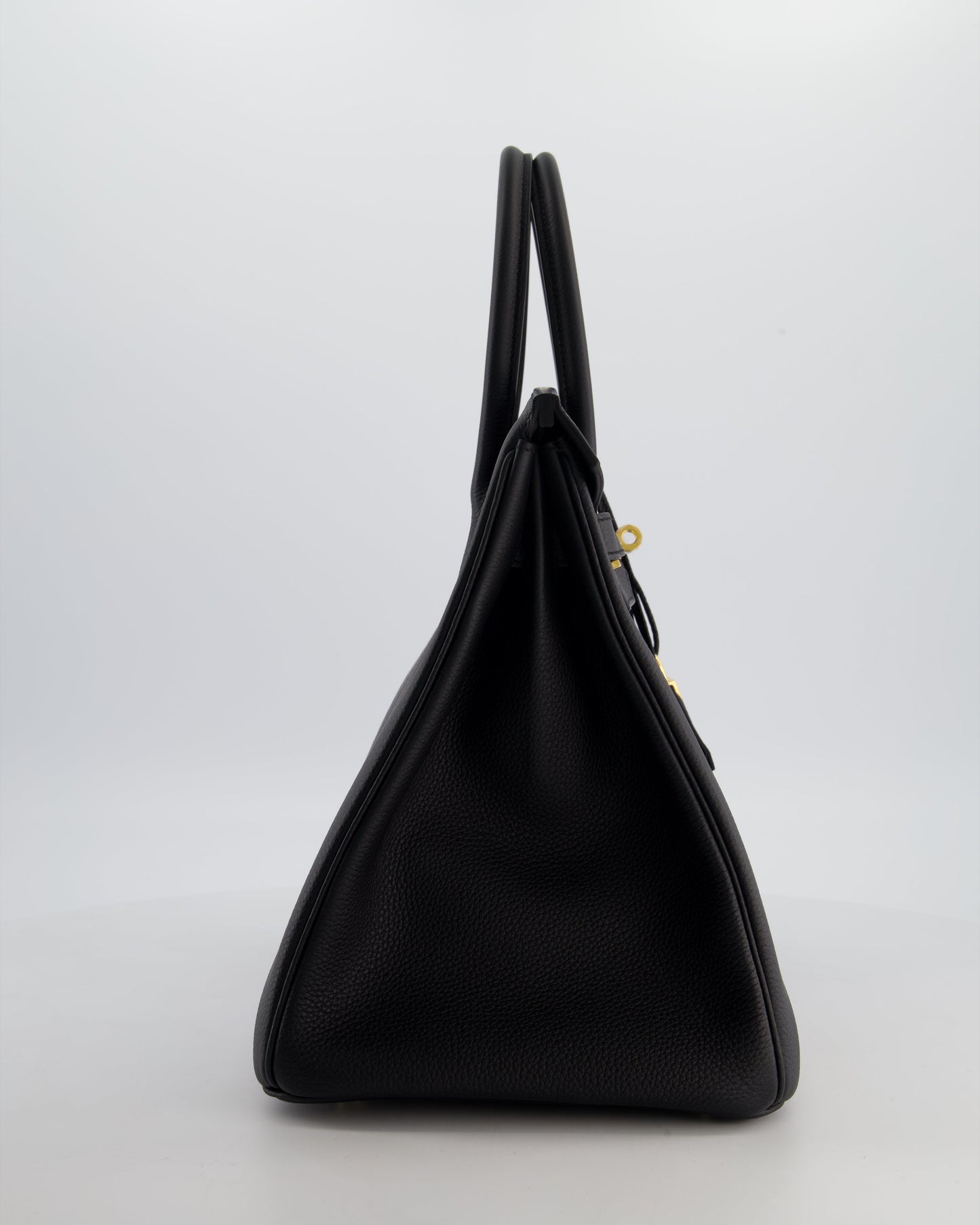 Hermès Birkin 35 Retourne Bag in Noir Togo Leather with Gold Hardware