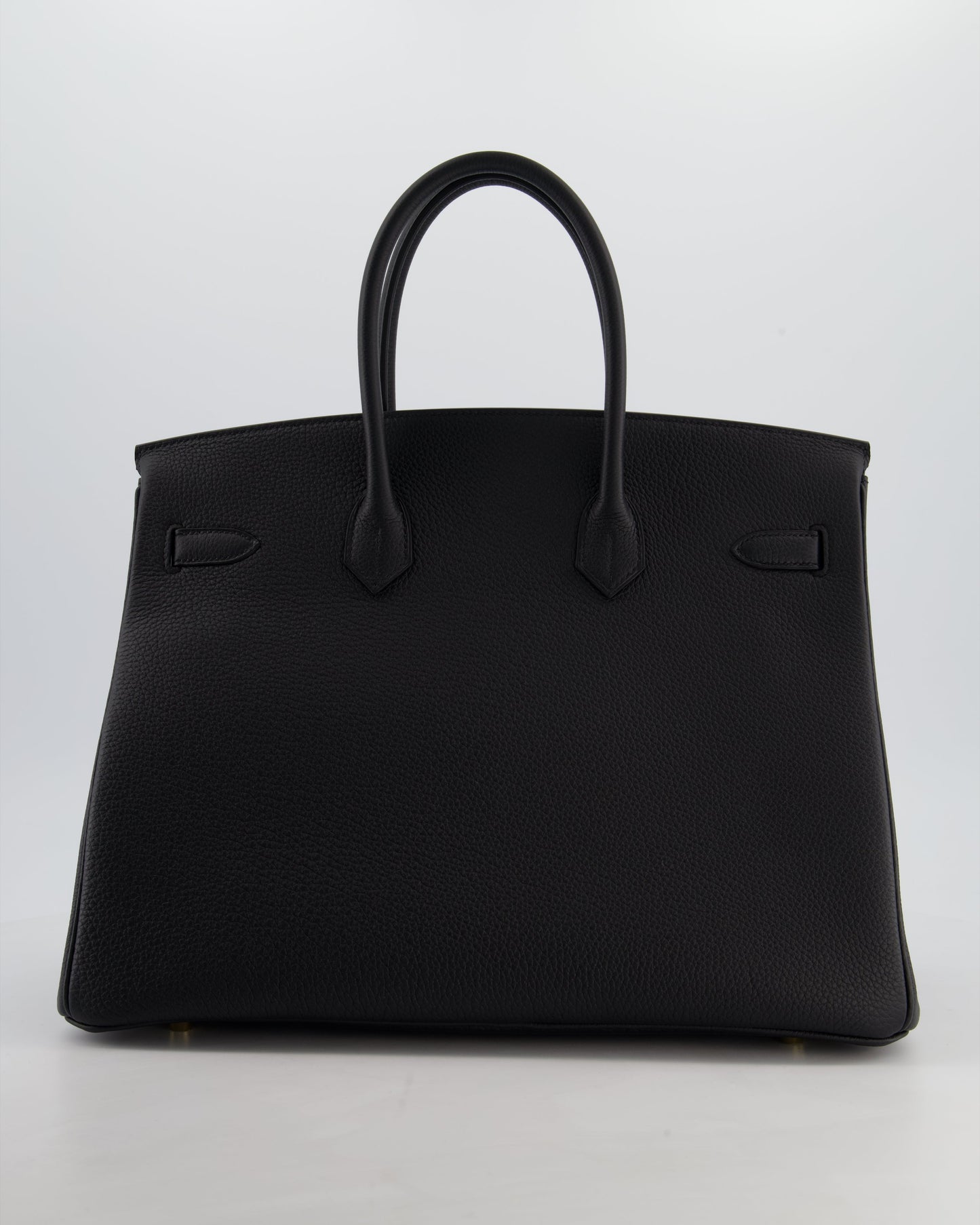 Hermès Birkin 35 Retourne Bag in Noir Togo Leather with Gold Hardware