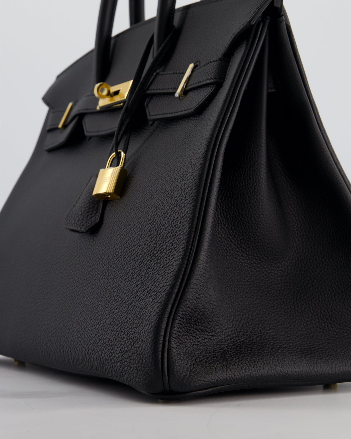 Hermès Birkin 35 Retourne Bag in Noir Togo Leather with Gold Hardware