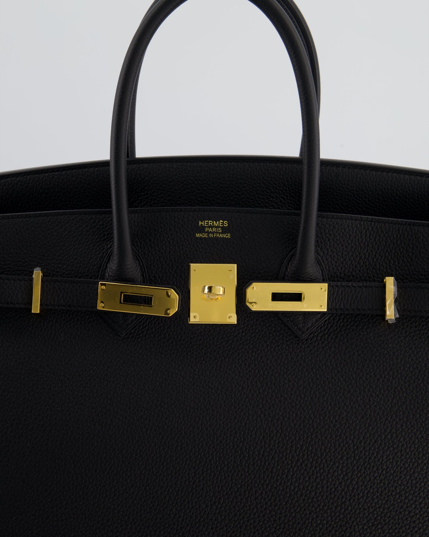 Hermès Birkin 35 Retourne Bag in Noir Togo Leather with Gold Hardware