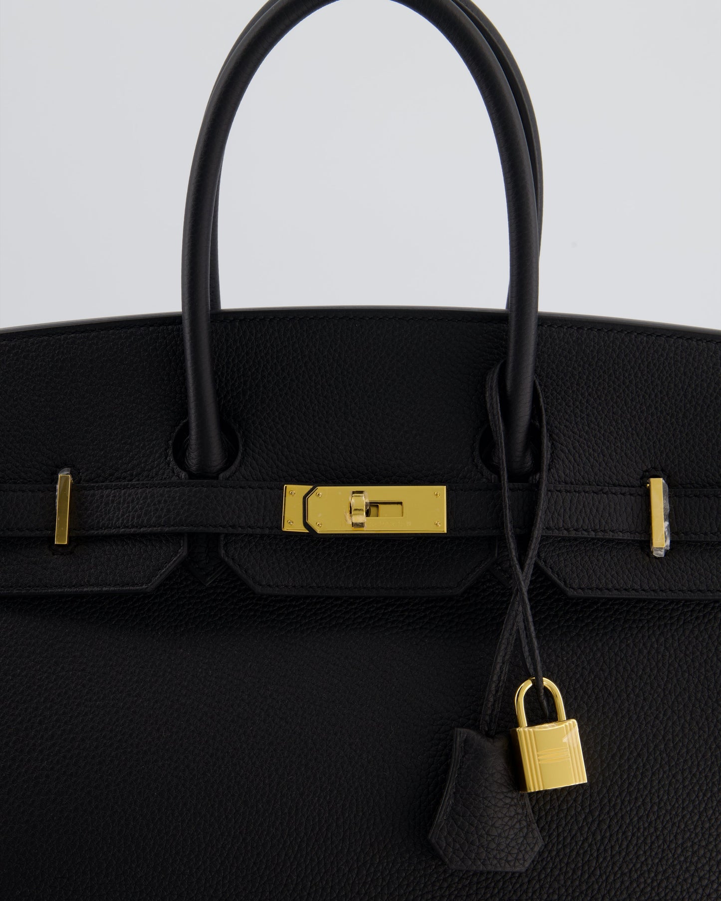 Hermès Birkin 35 Retourne Bag in Noir Togo Leather with Gold Hardware