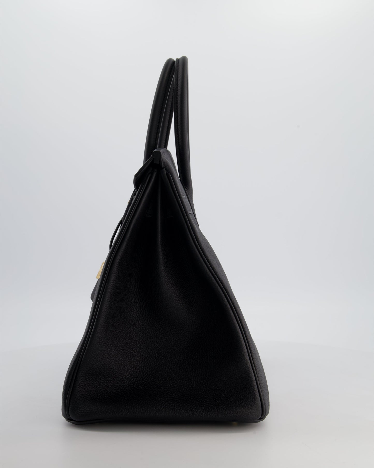 Hermès Birkin 35 Retourne Bag in Noir Togo Leather with Gold Hardware