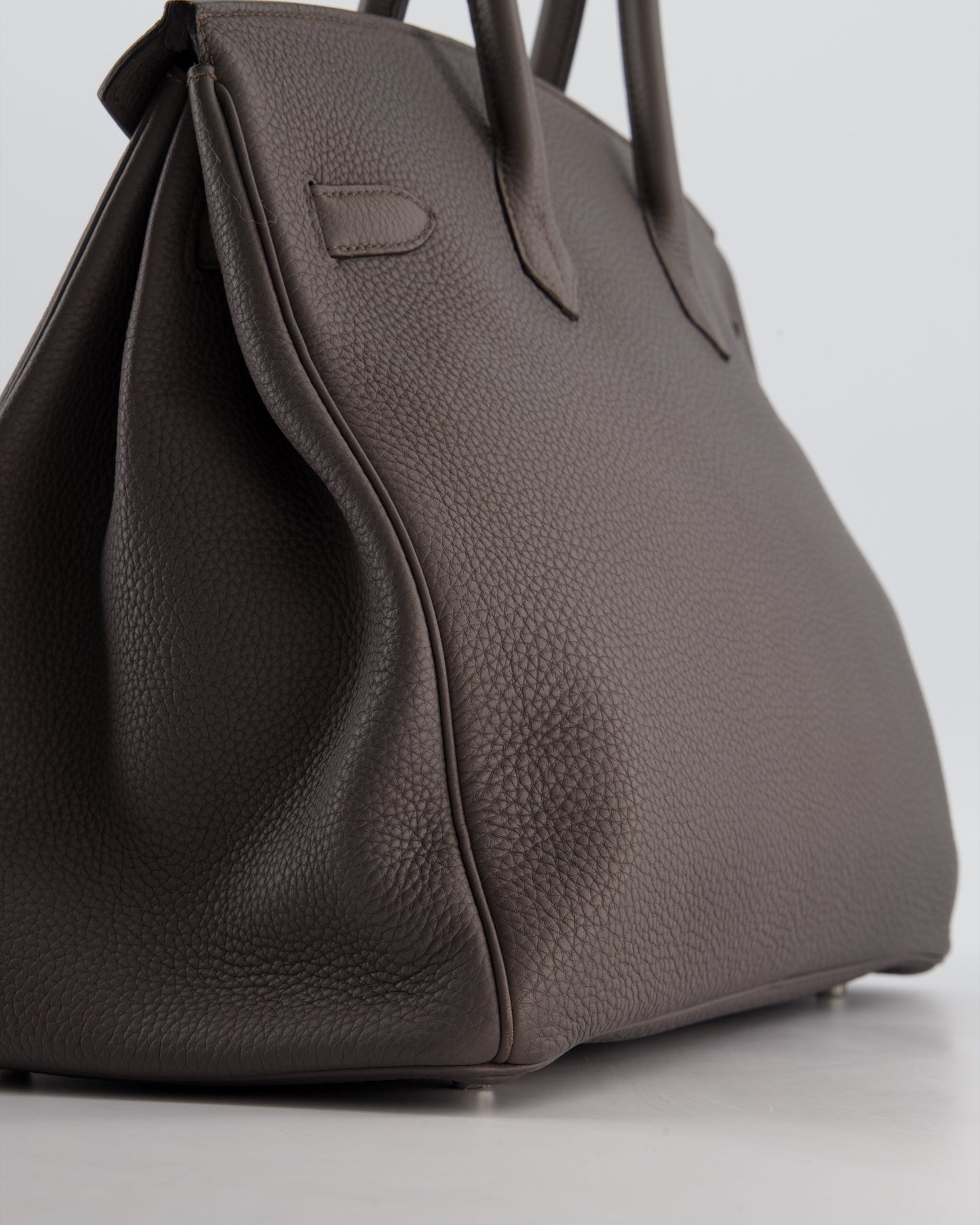 Hermès Birkin 35 Retourne Bag in Gris Etain Togo Leather with Palladium Hardware