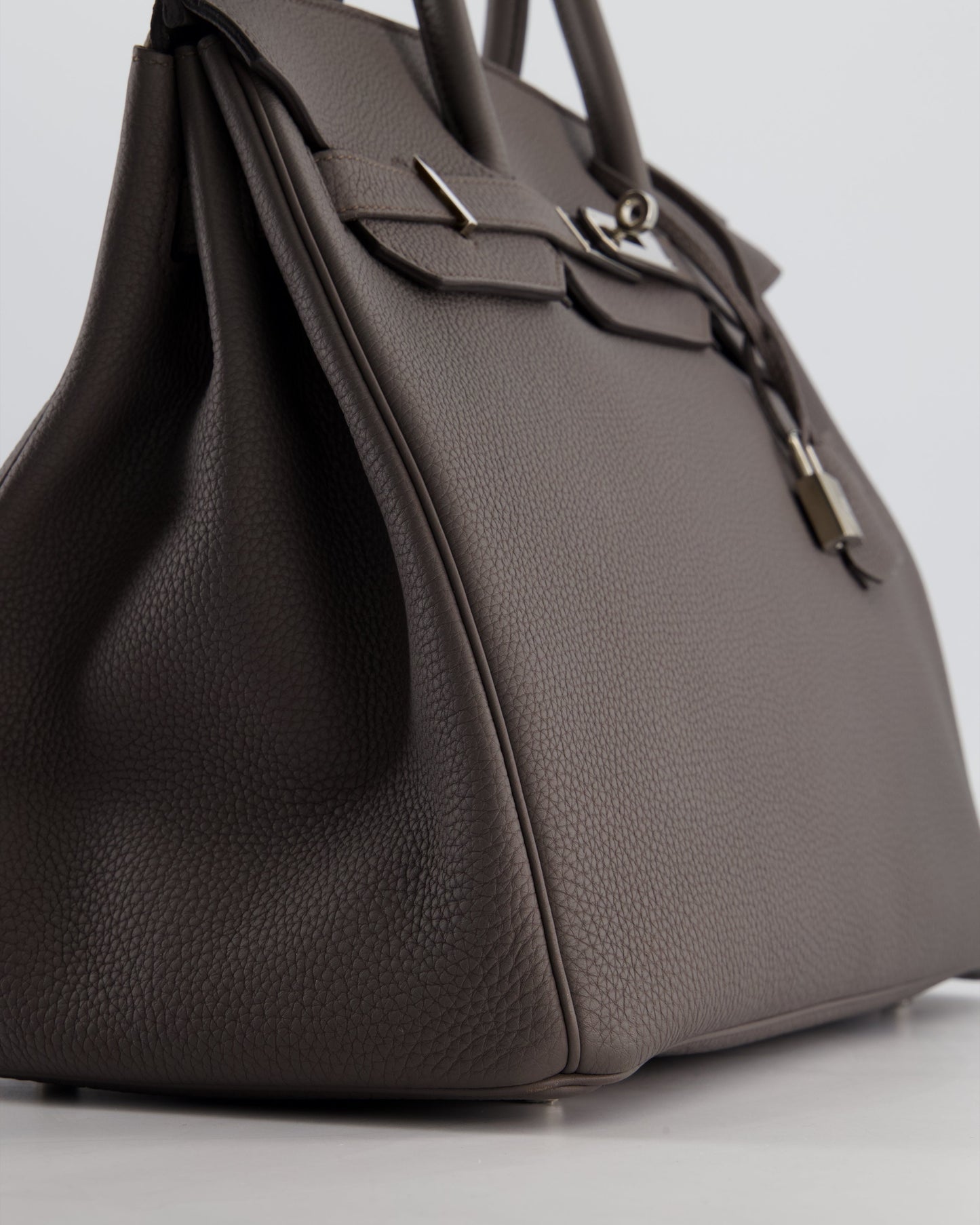 Hermès Birkin 35 Retourne Bag in Gris Etain Togo Leather with Palladium Hardware