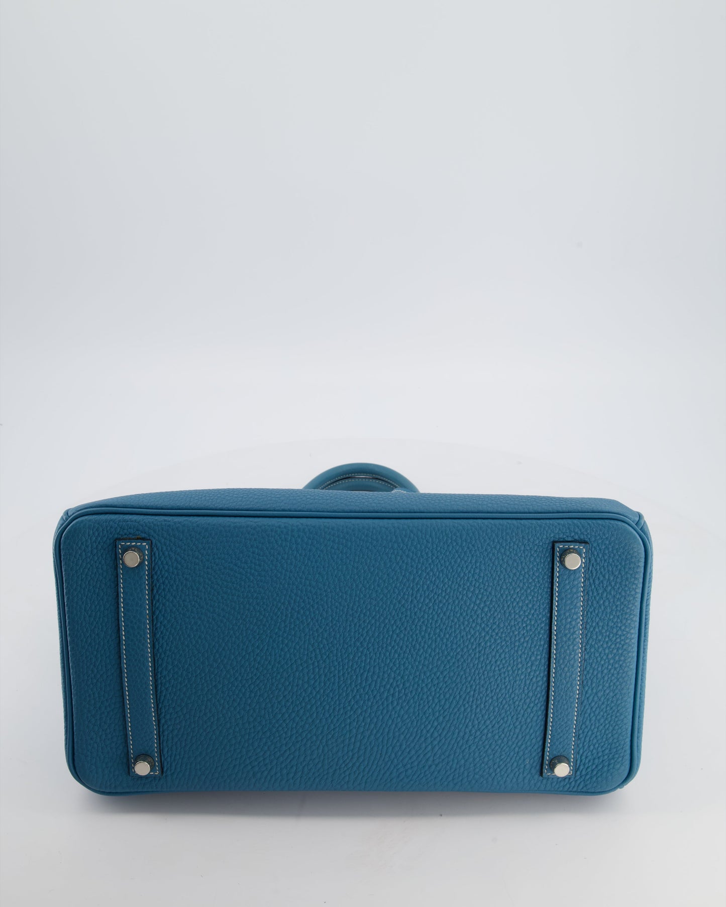 Hermès Birkin 35 Bag in Blue Jean Togo Leather with Palladium Hardware