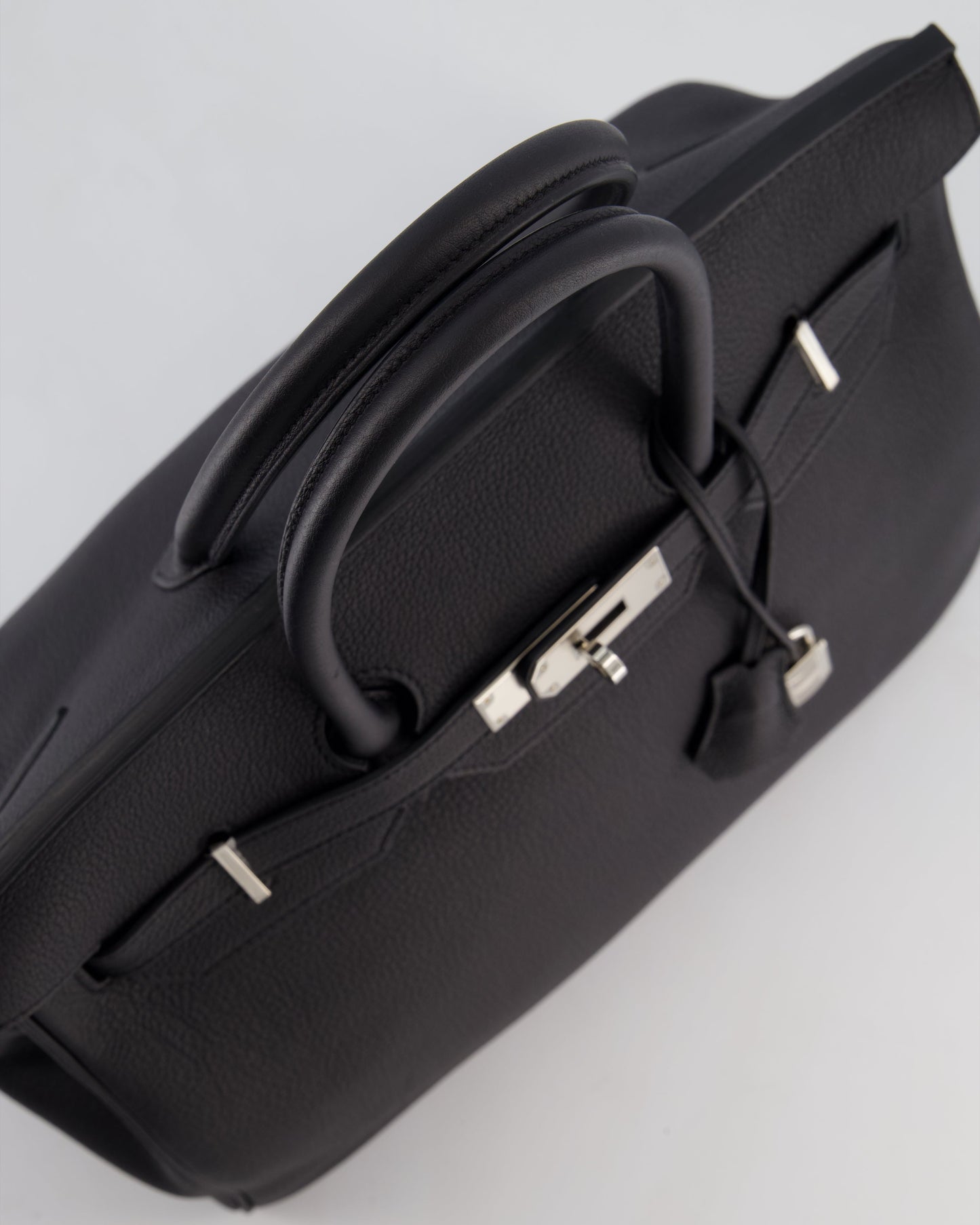 *RARE* Hermès Birkin 35 Retourne Bag in Noir Togo Leather with Palladium Hardware