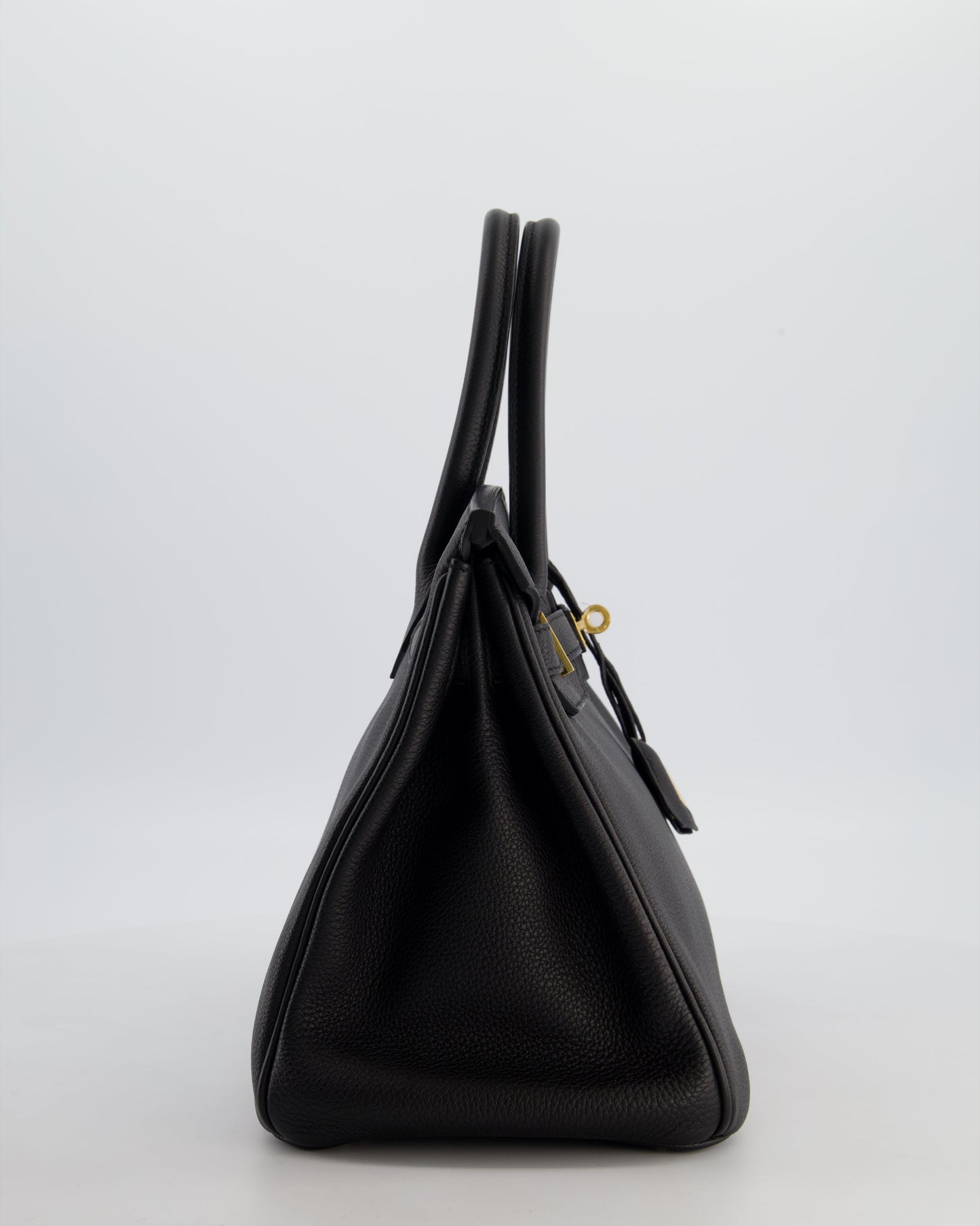 Hermès Birkin 30 Retourne Bag in Noir Togo Leather with Gold Hardware