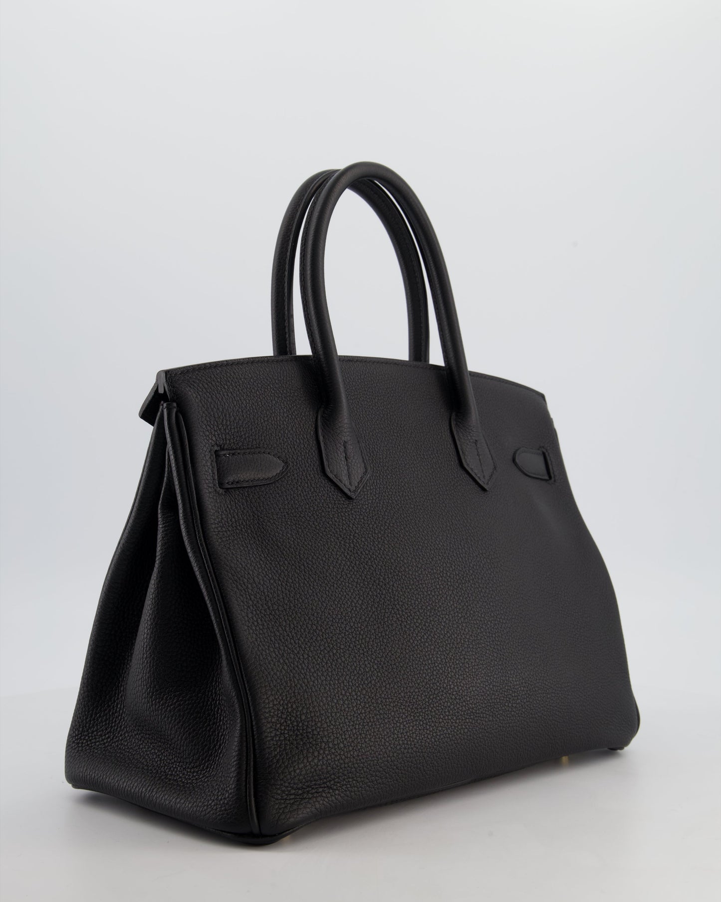 Hermès Birkin 30 Retourne Bag in Noir Togo Leather with Gold Hardware