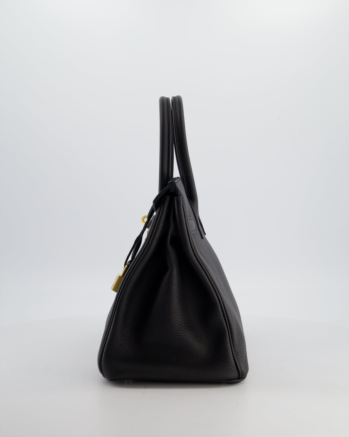 Hermès Birkin 30 Retourne Bag in Noir Togo Leather with Gold Hardware