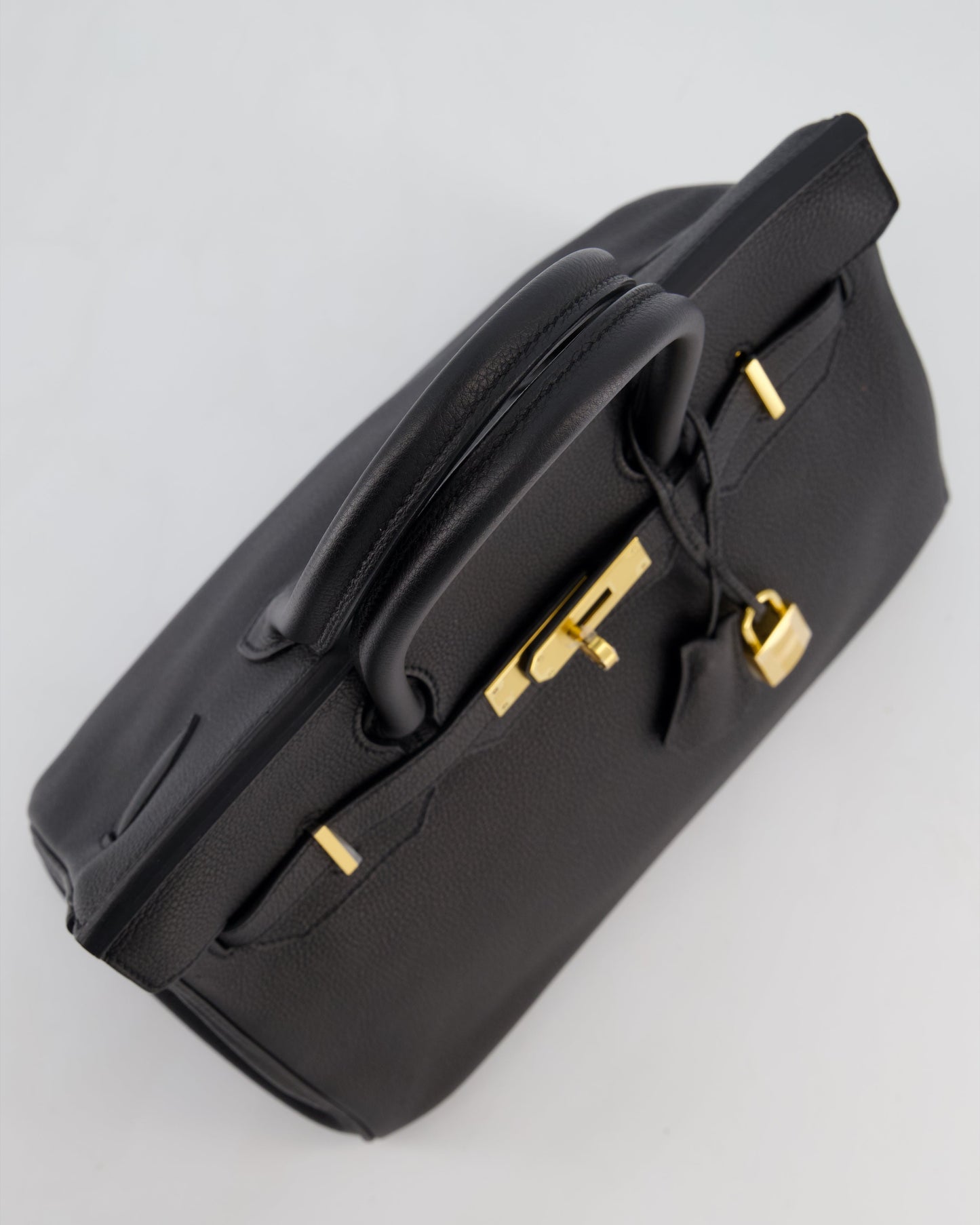 Hermès Birkin 30 Retourne Bag in Noir Togo Leather with Gold Hardware