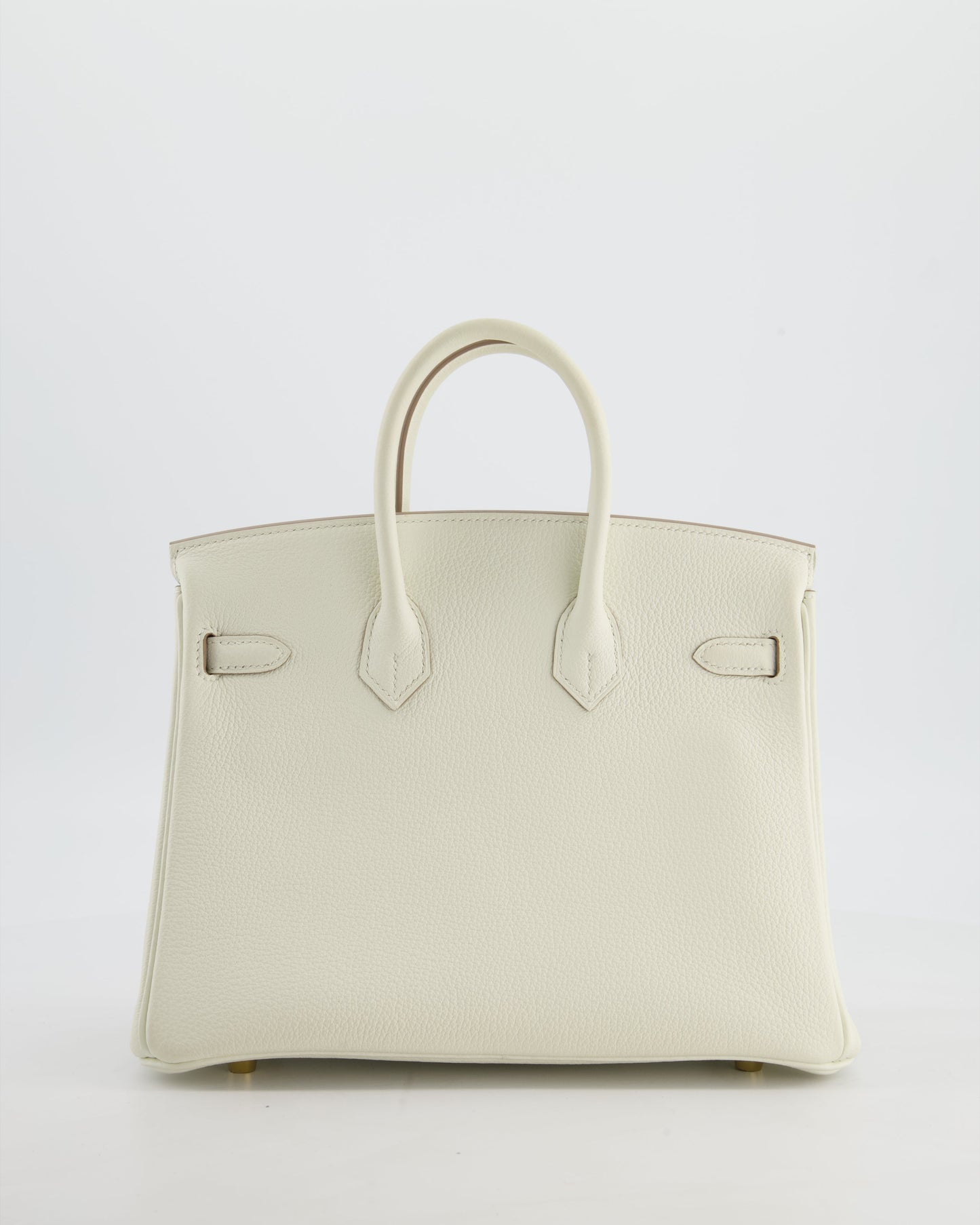 *RARE* Hermès Birkin 25 Retourne Bag in Mushroom Togo Leather with Gold Hardware