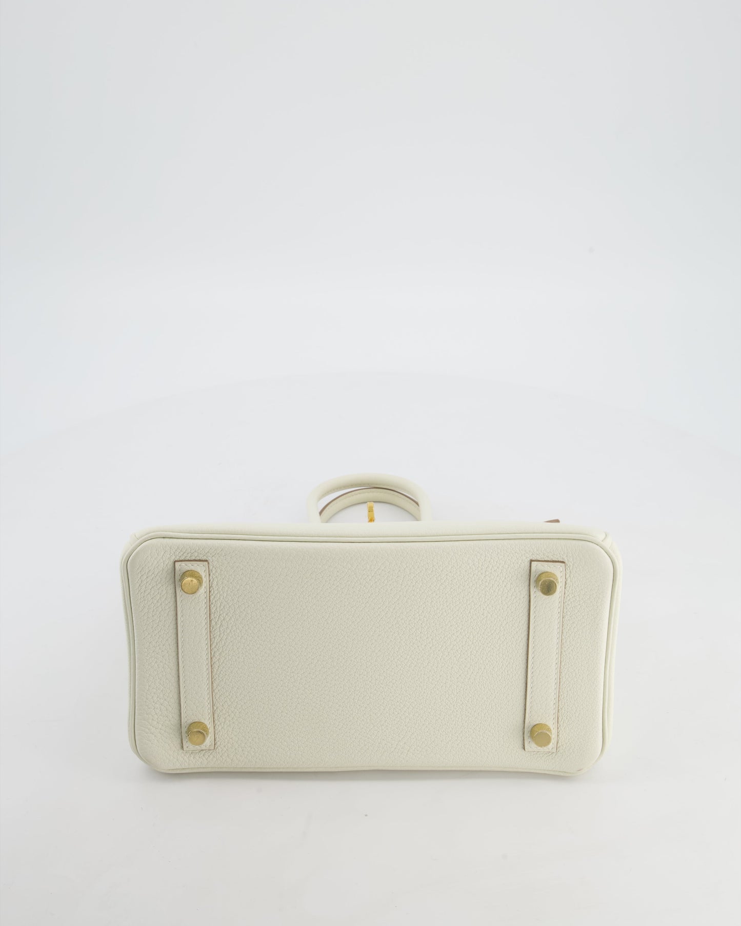 *RARE* Hermès Birkin 25 Retourne Bag in Mushroom Togo Leather with Gold Hardware