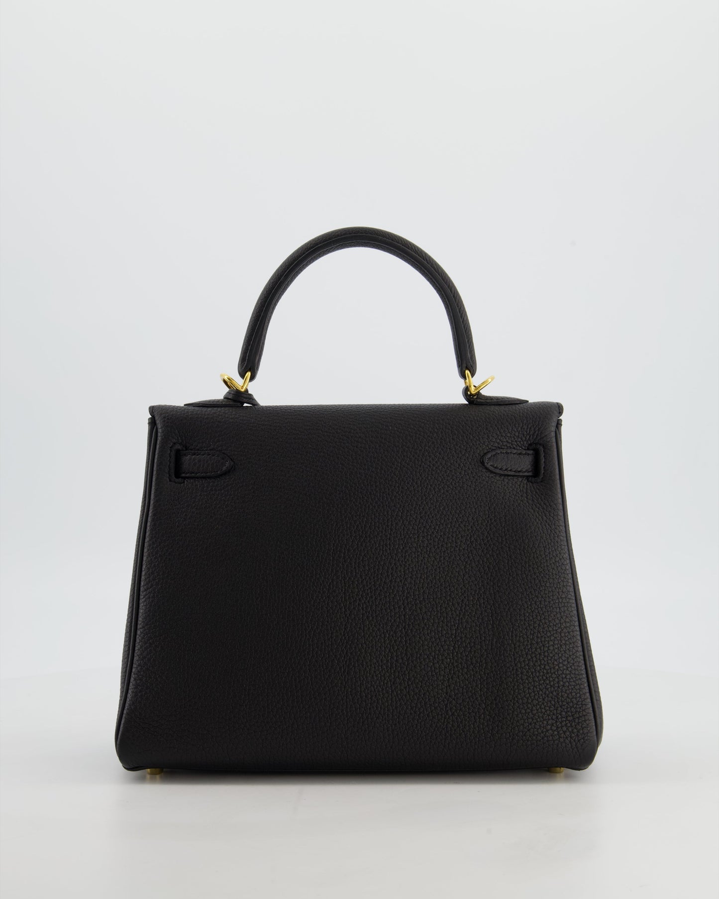 *FIRE PRICE* Herm�s Kelly 25 Retourne Bag in Noir Togo Leather with Gold Hardware